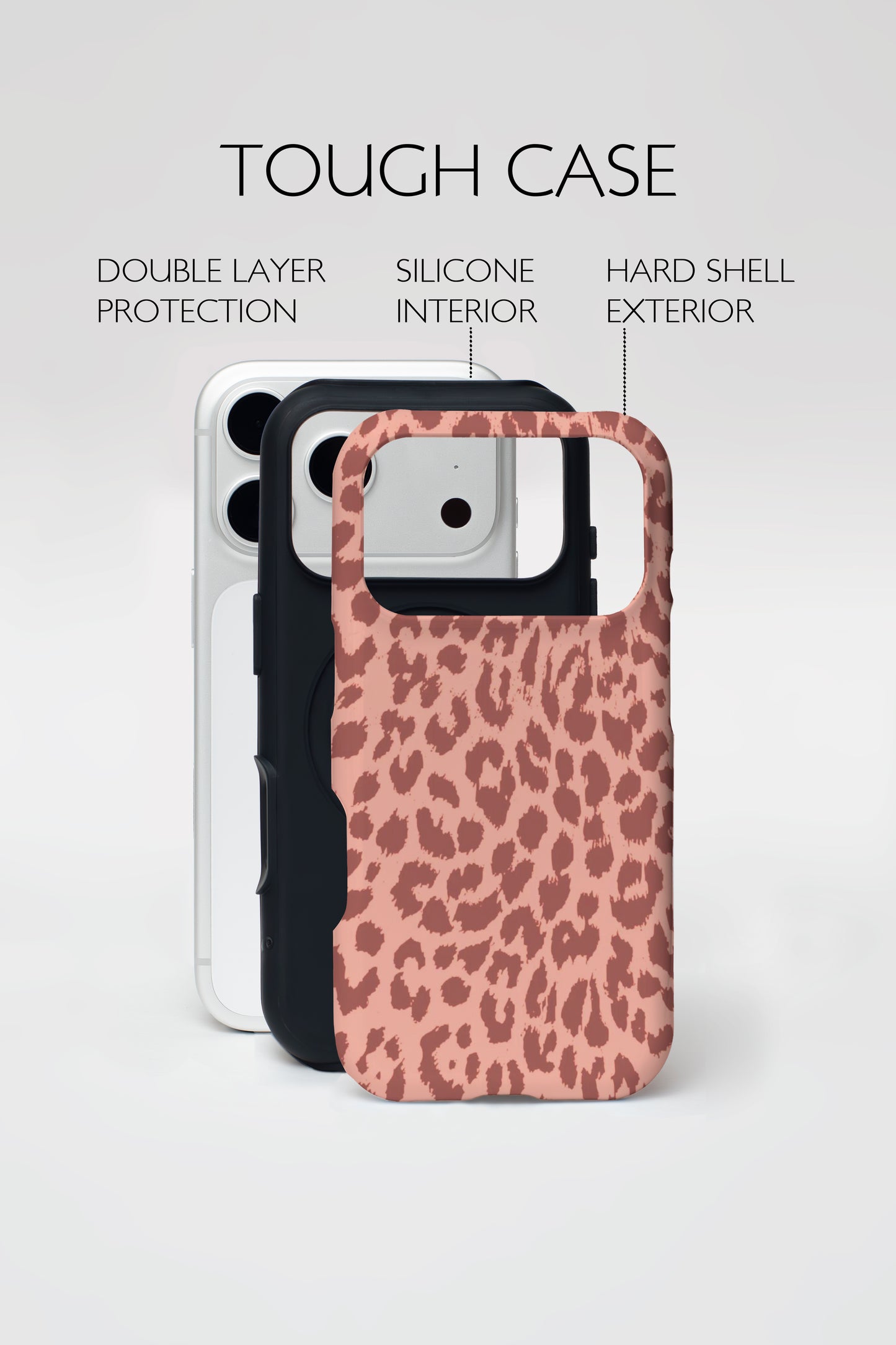 Mocha Wildprint Armoured Phone Case.