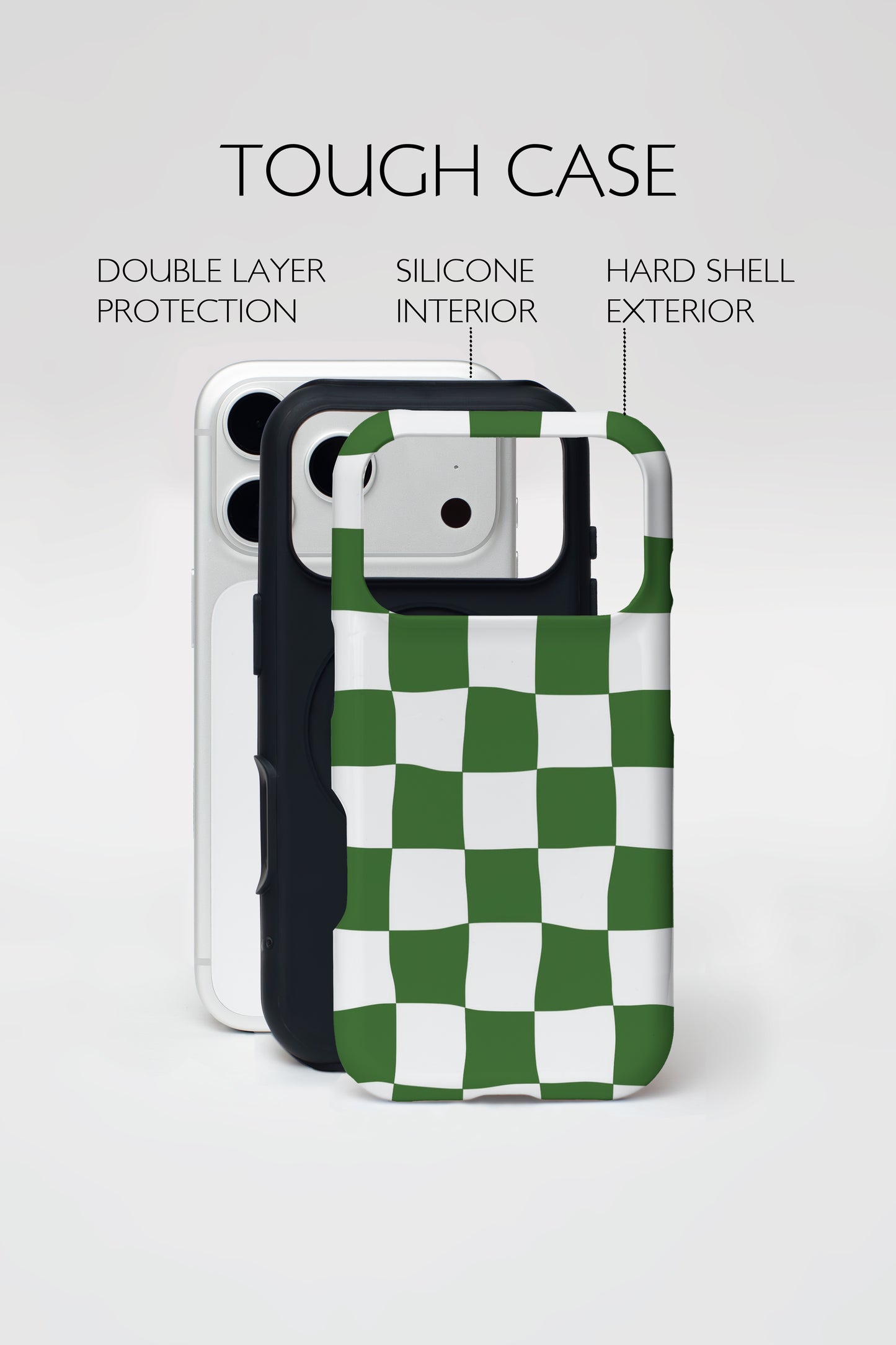 Matcha Checker Armoured Phone Case.