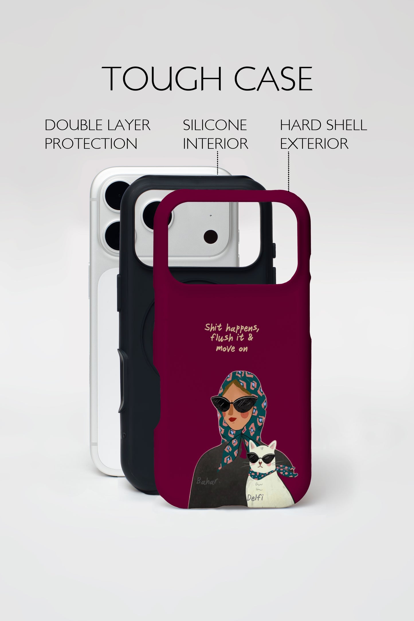 Cool Mom Energy Armoured Phone Case.