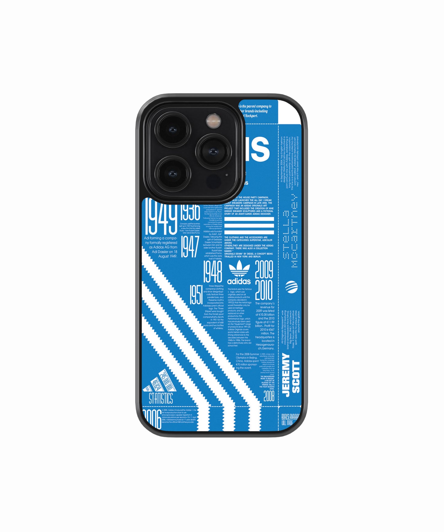 Blue Sports Retro Phone Case.