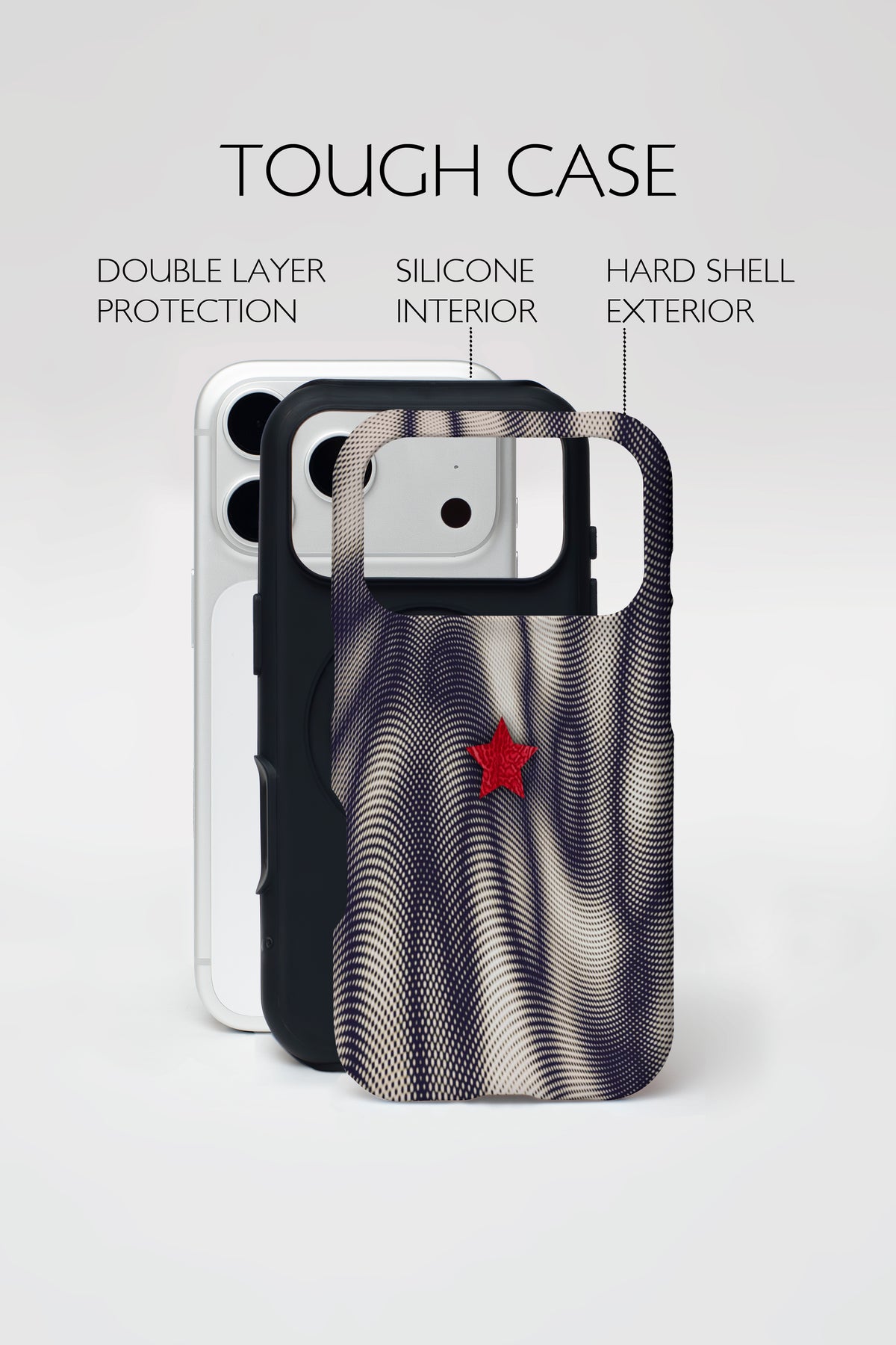 Racing Star Pattern Tough Phone Case.