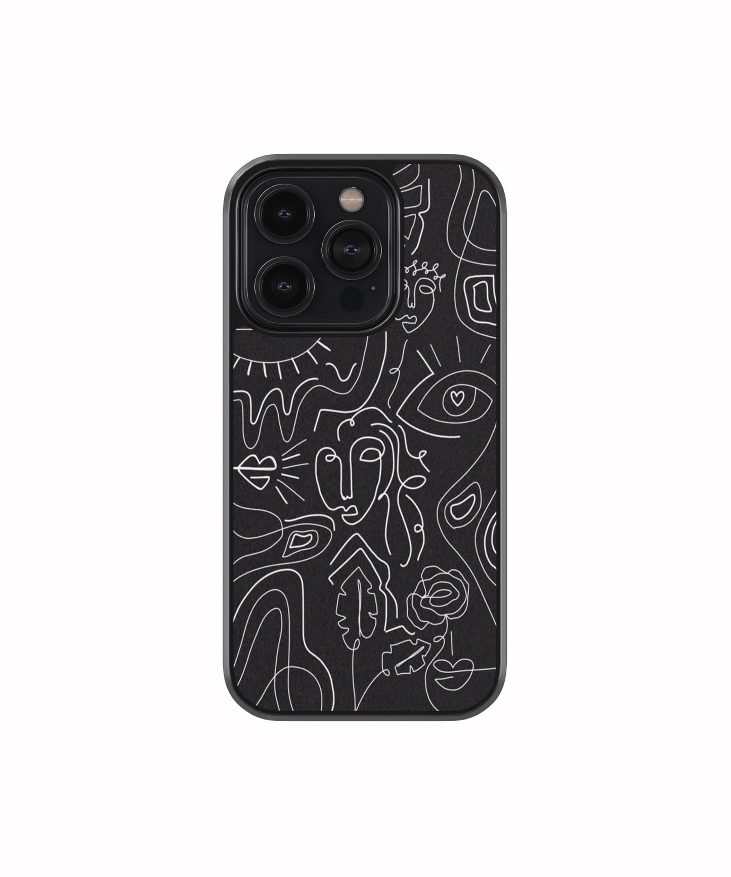 Midnight Muse Line Art Phone Case.