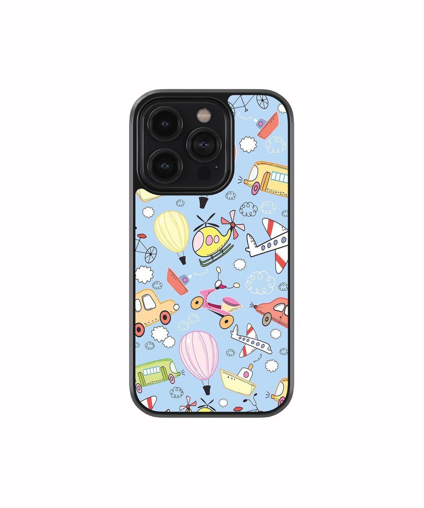 Playful Travel Doodle Cute Core phone case