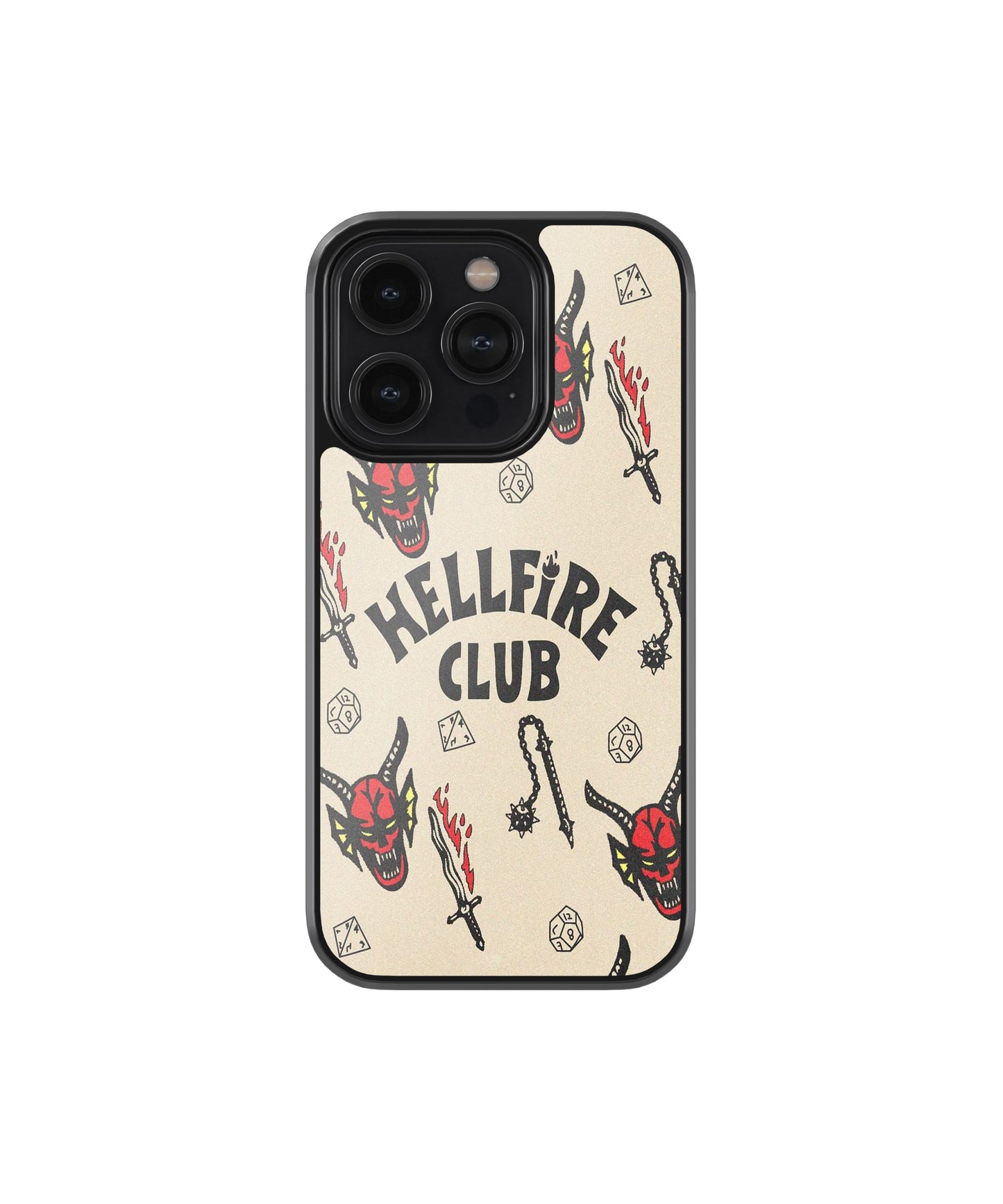 Retro Demon Dice Hellfire Club Phone Case.