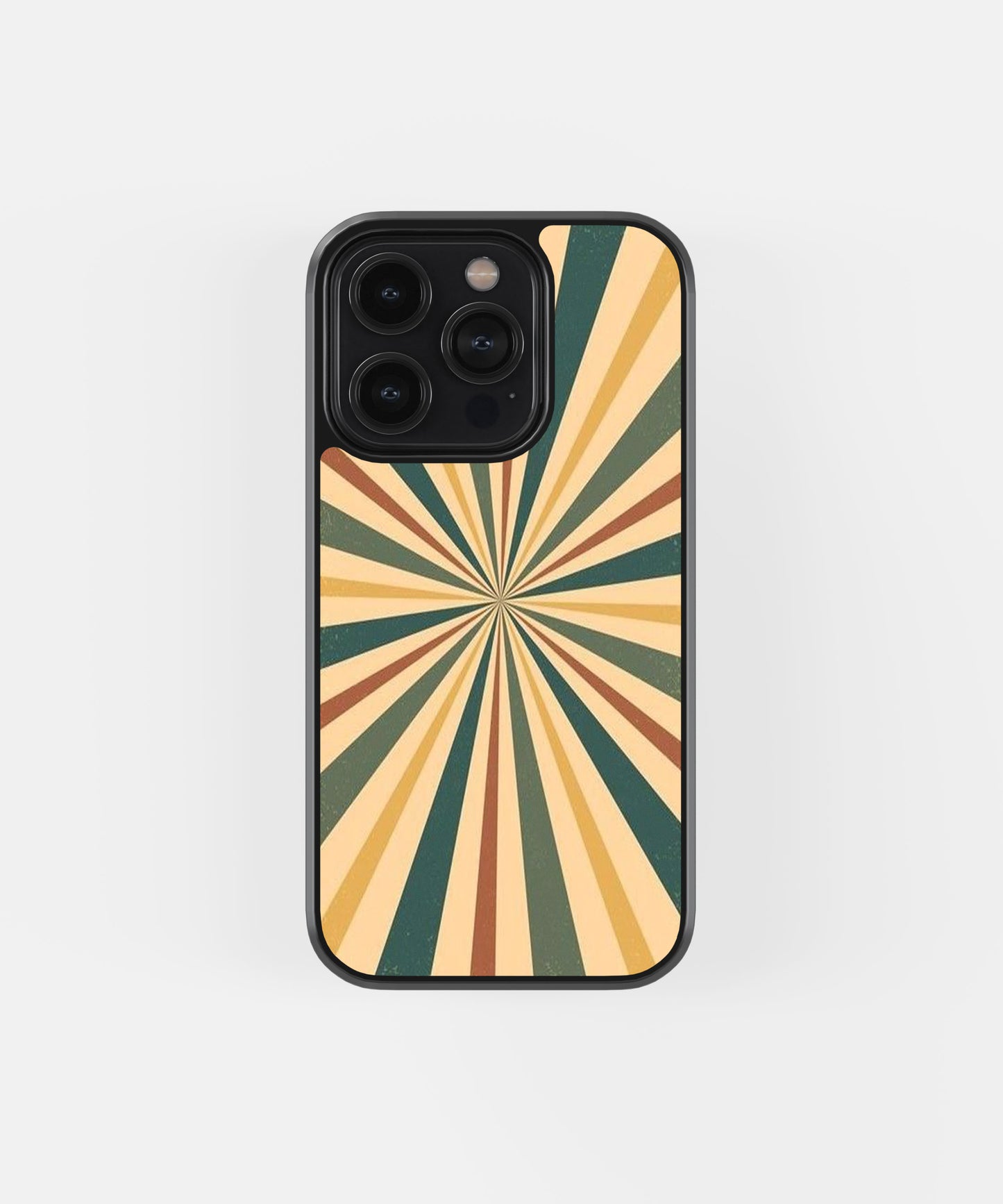 Vintage Radial Stripes Phone Case.