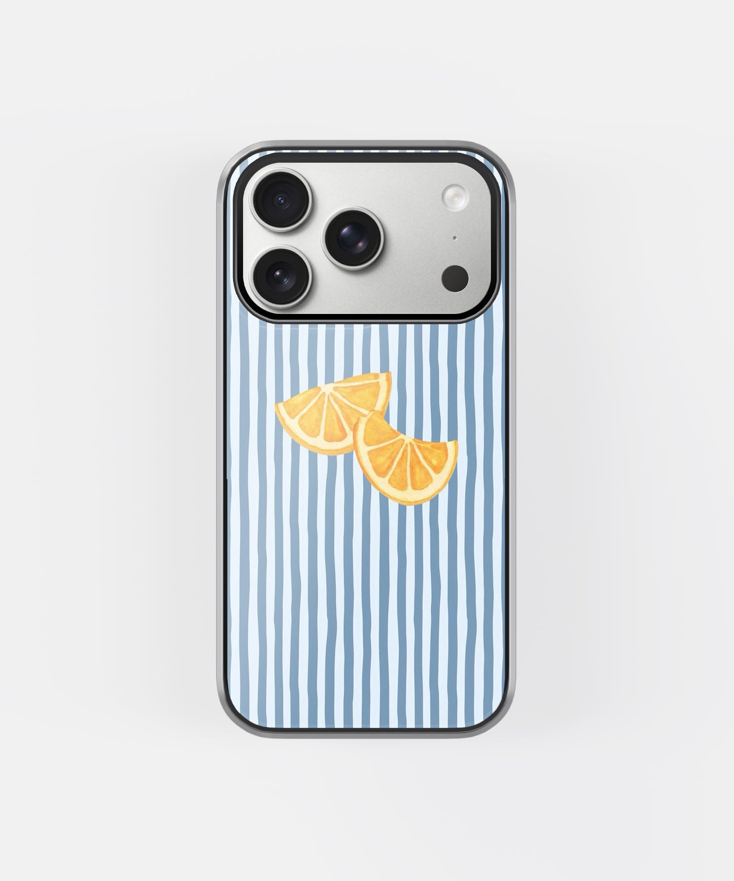 Minimal Lemon Summer Stripes Aesthetic Phone Case