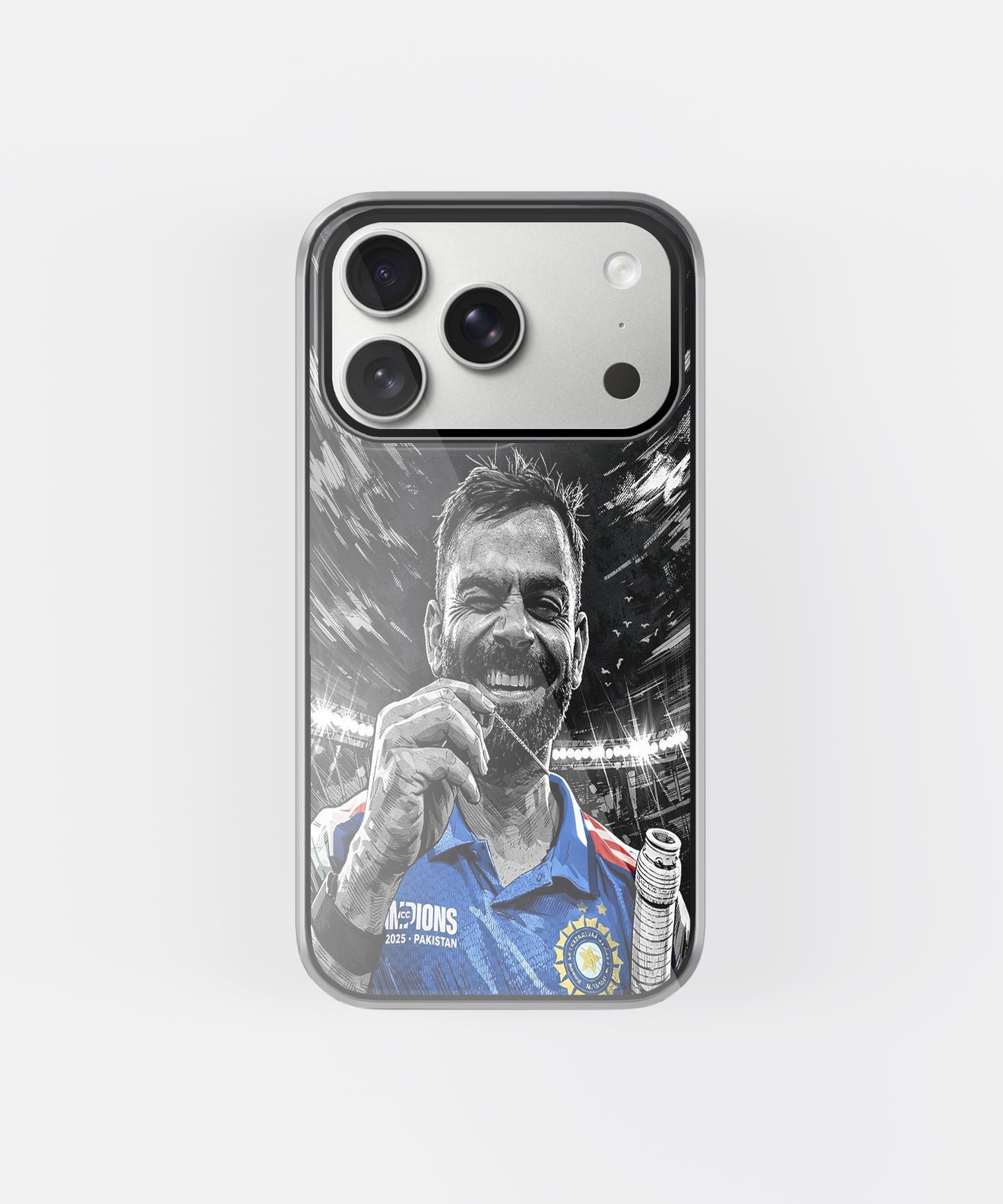 Virat Kohli Champion Mood phone case.