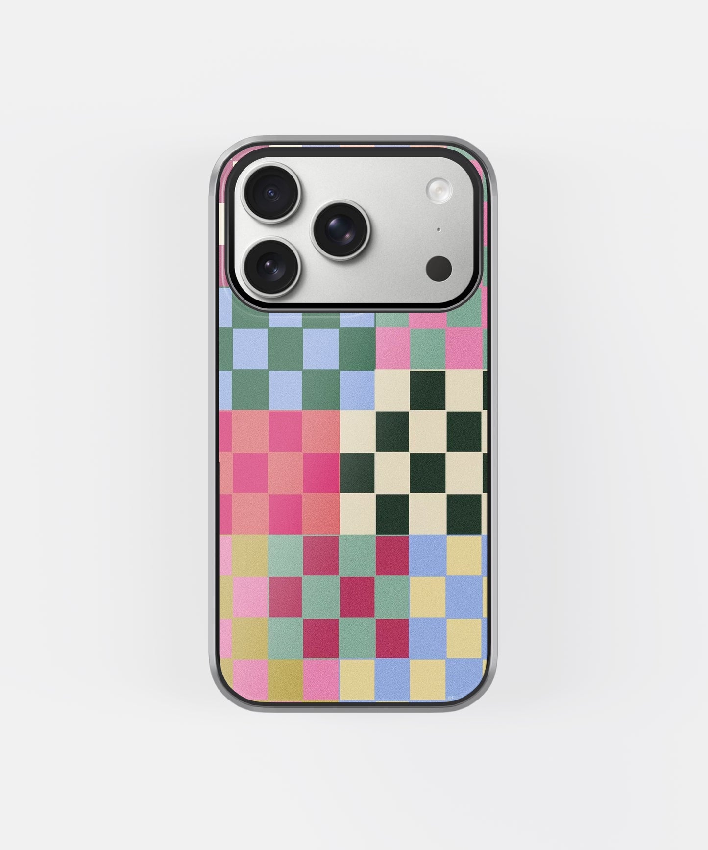 Color Block Check Phone Case.