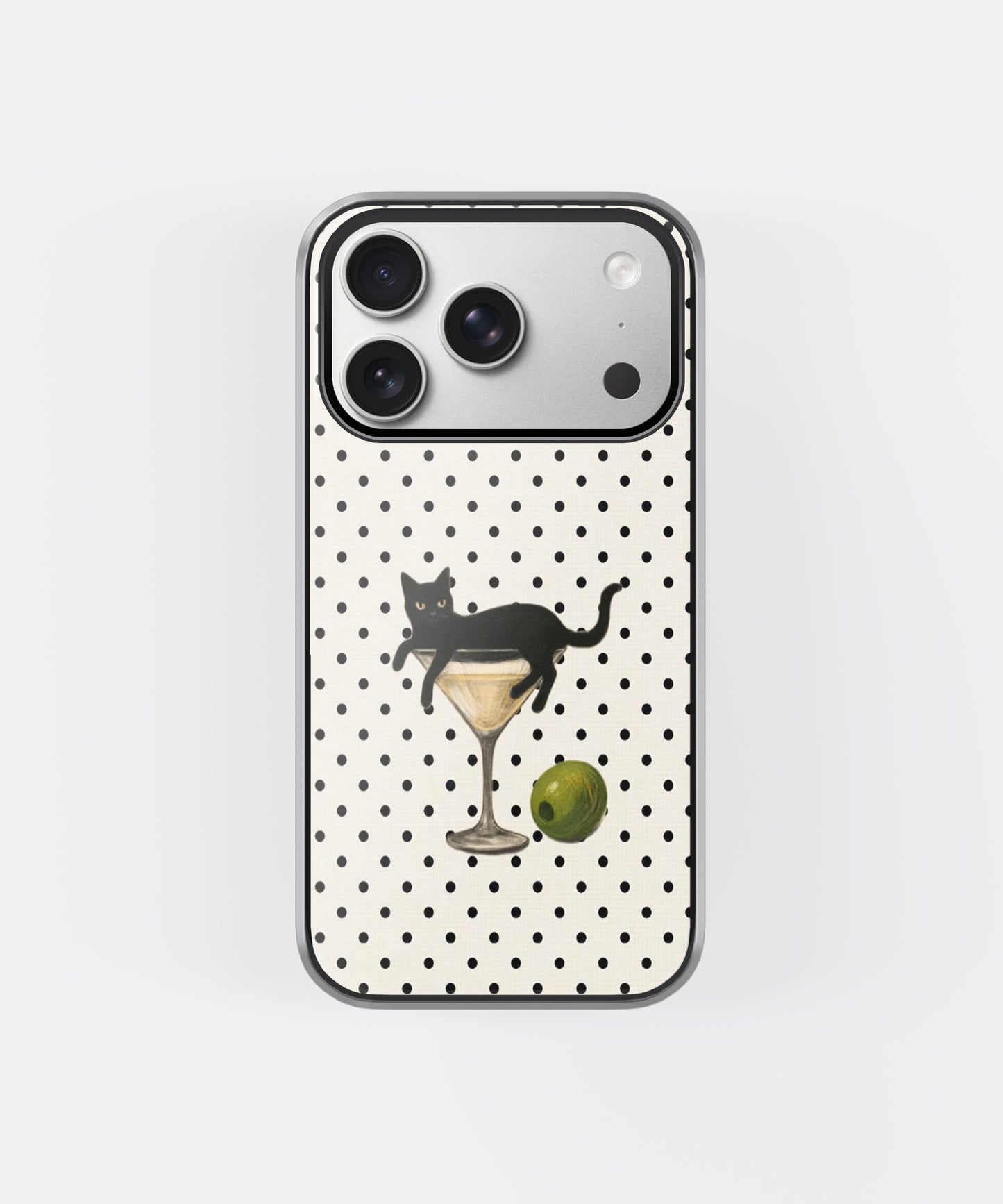 Midnight Martini Cat Phone Case.
