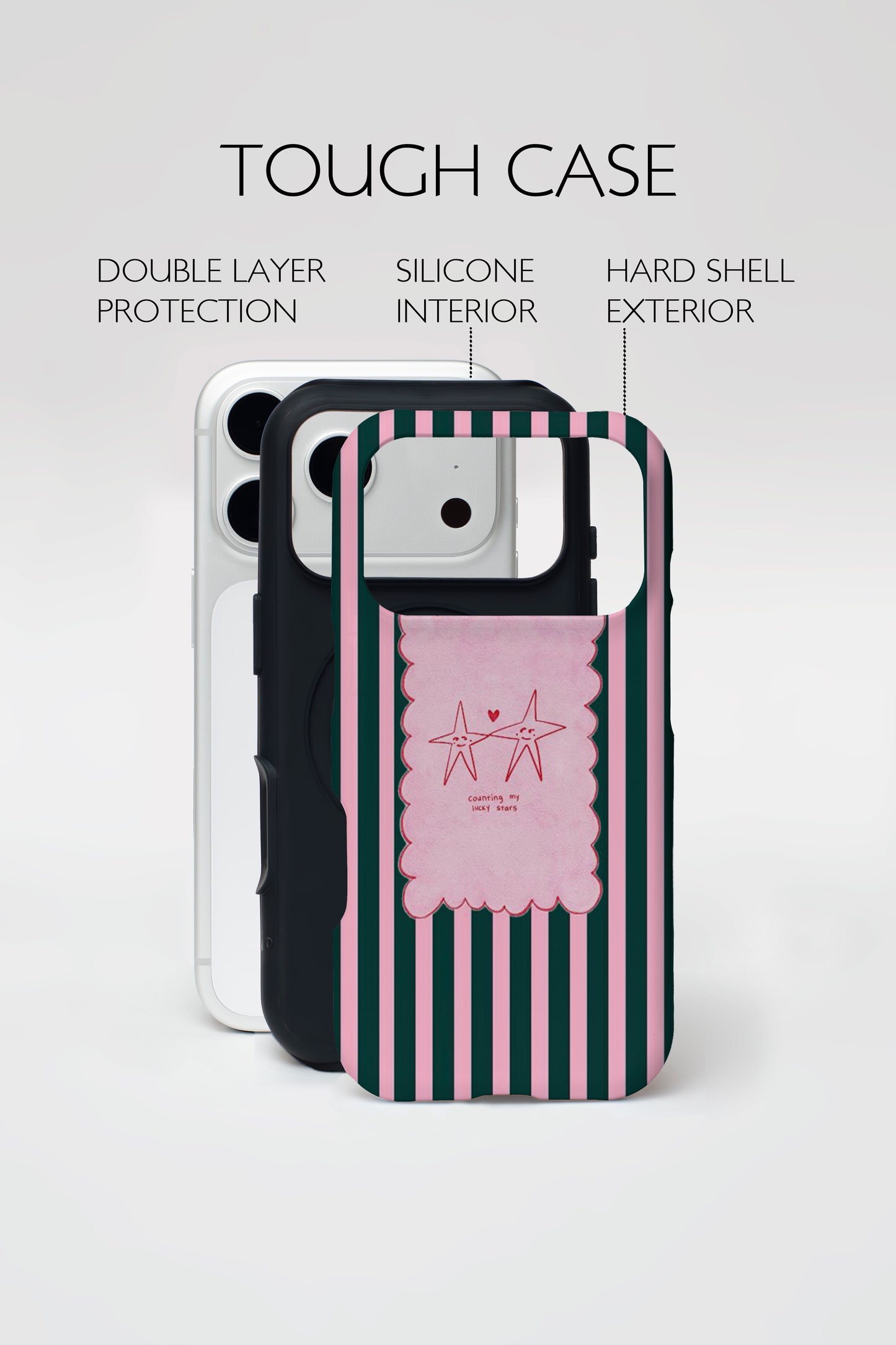 Cute Stars Pastel Armoured Phone Case.