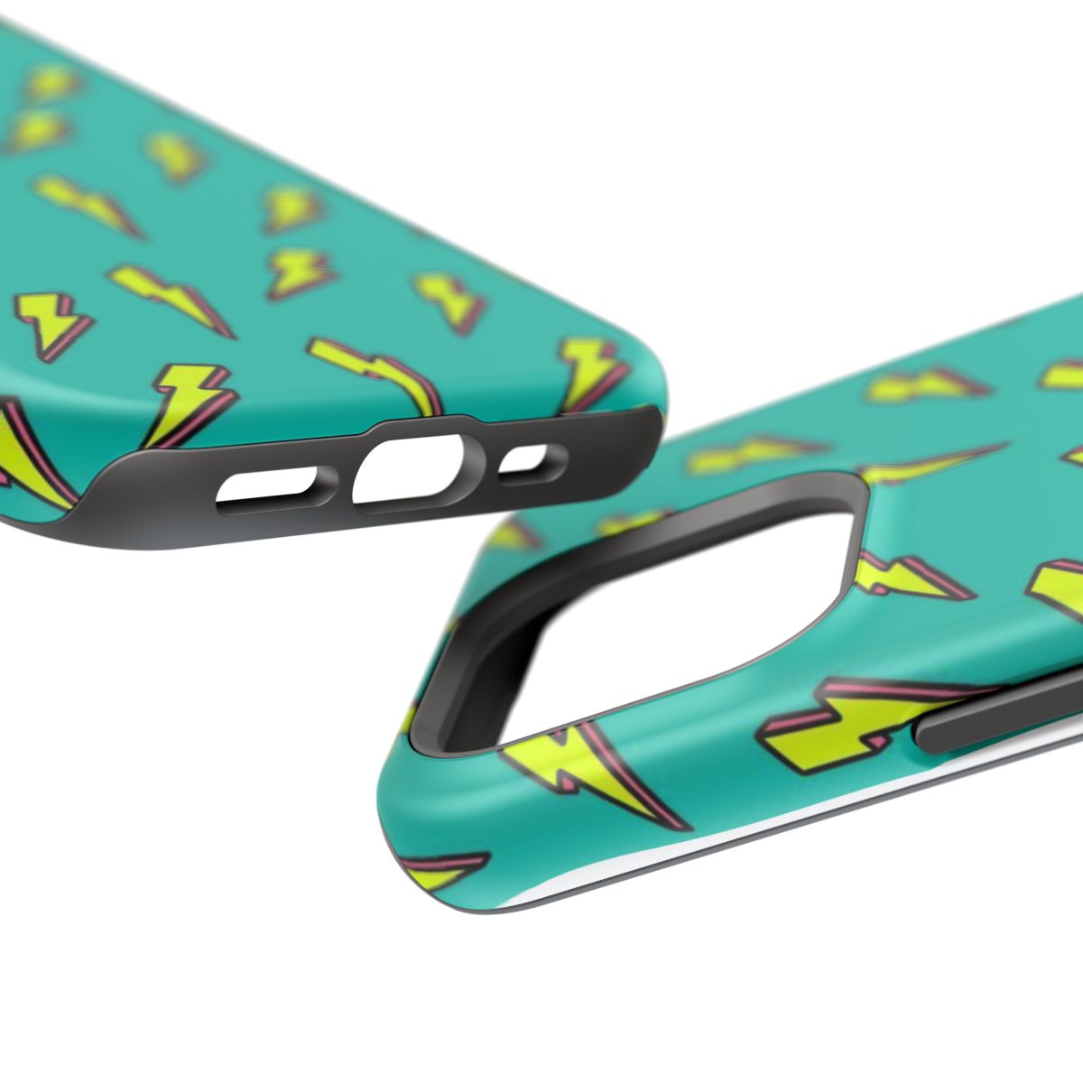Lightning Pop Teal Phone Case.