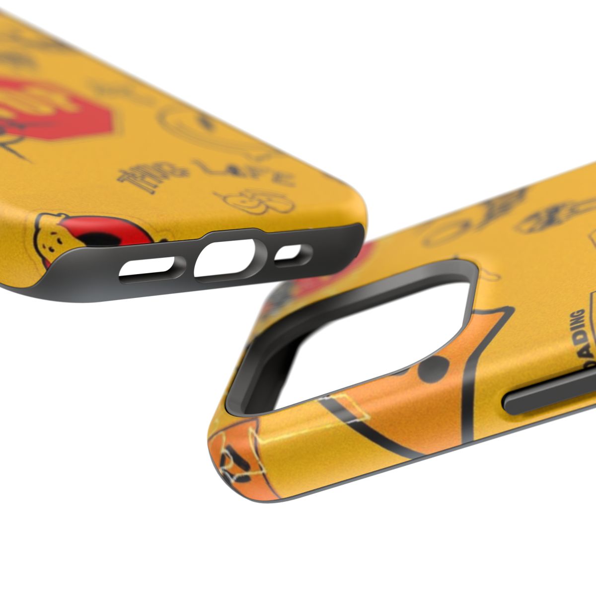 Yellow Street Chaos Phone Case.