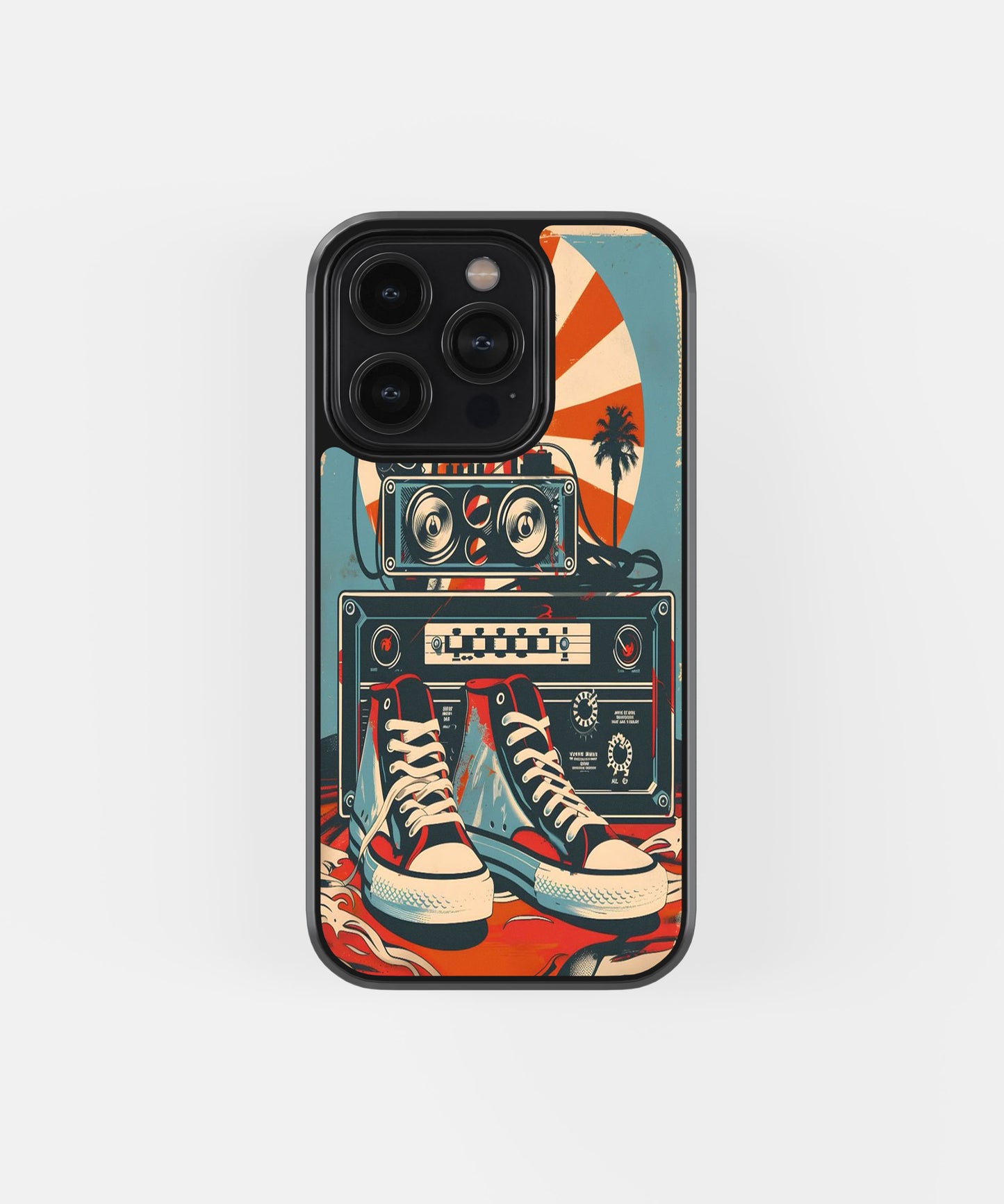 Retro Converse Boombox Phone Cae.