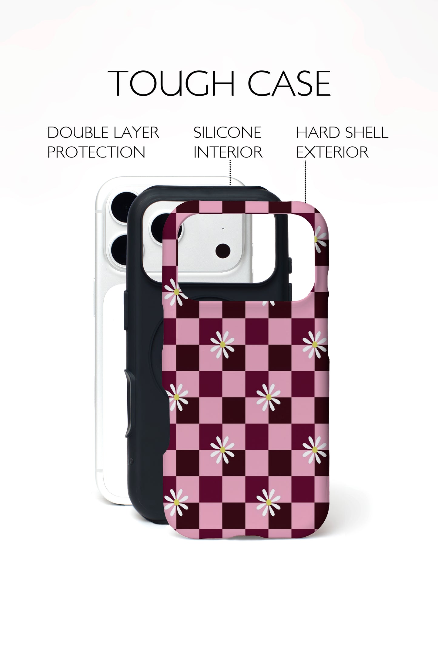 Cherry Check Phone Case.