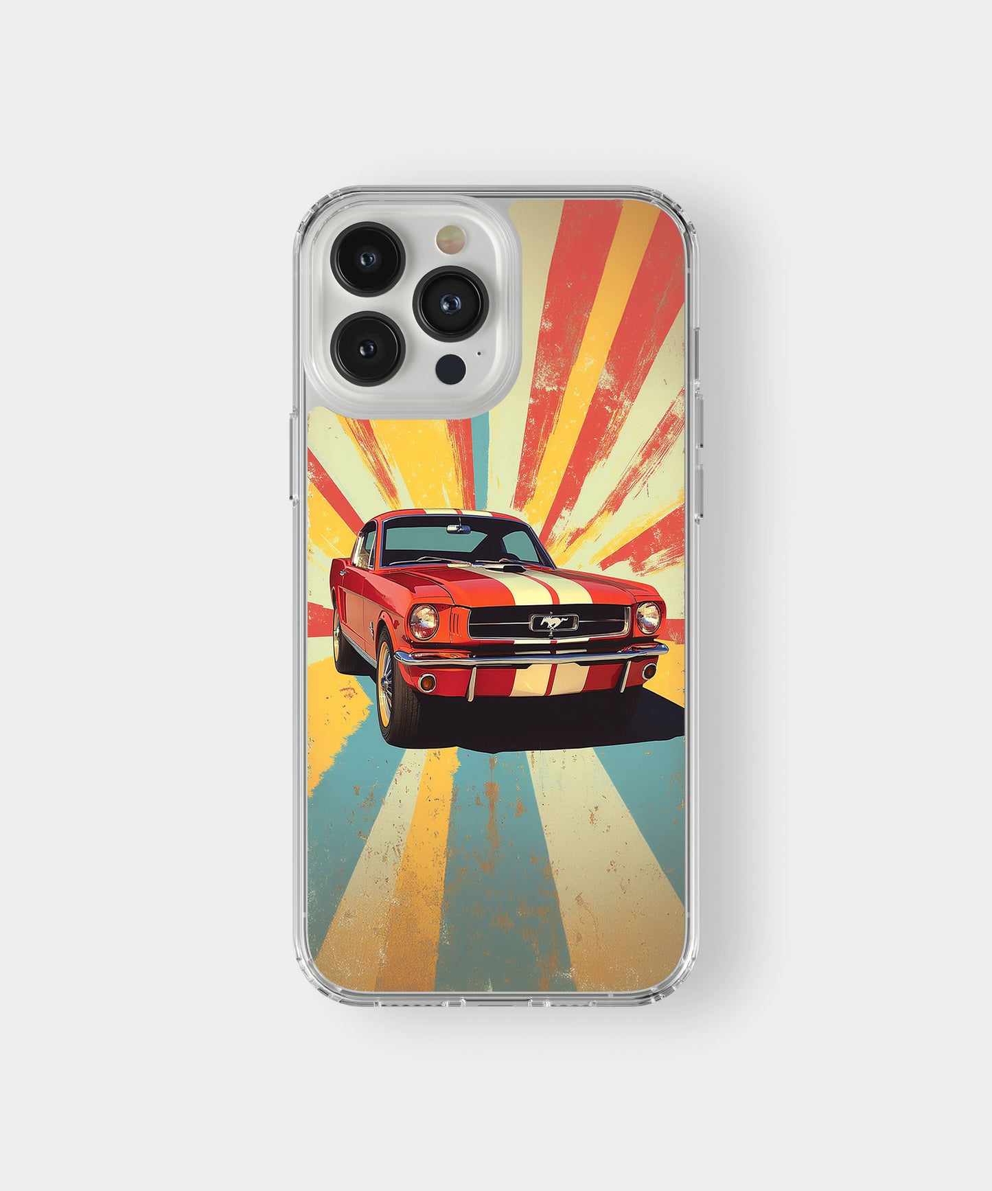 Vintage Mustang Sunburst Phone Case.