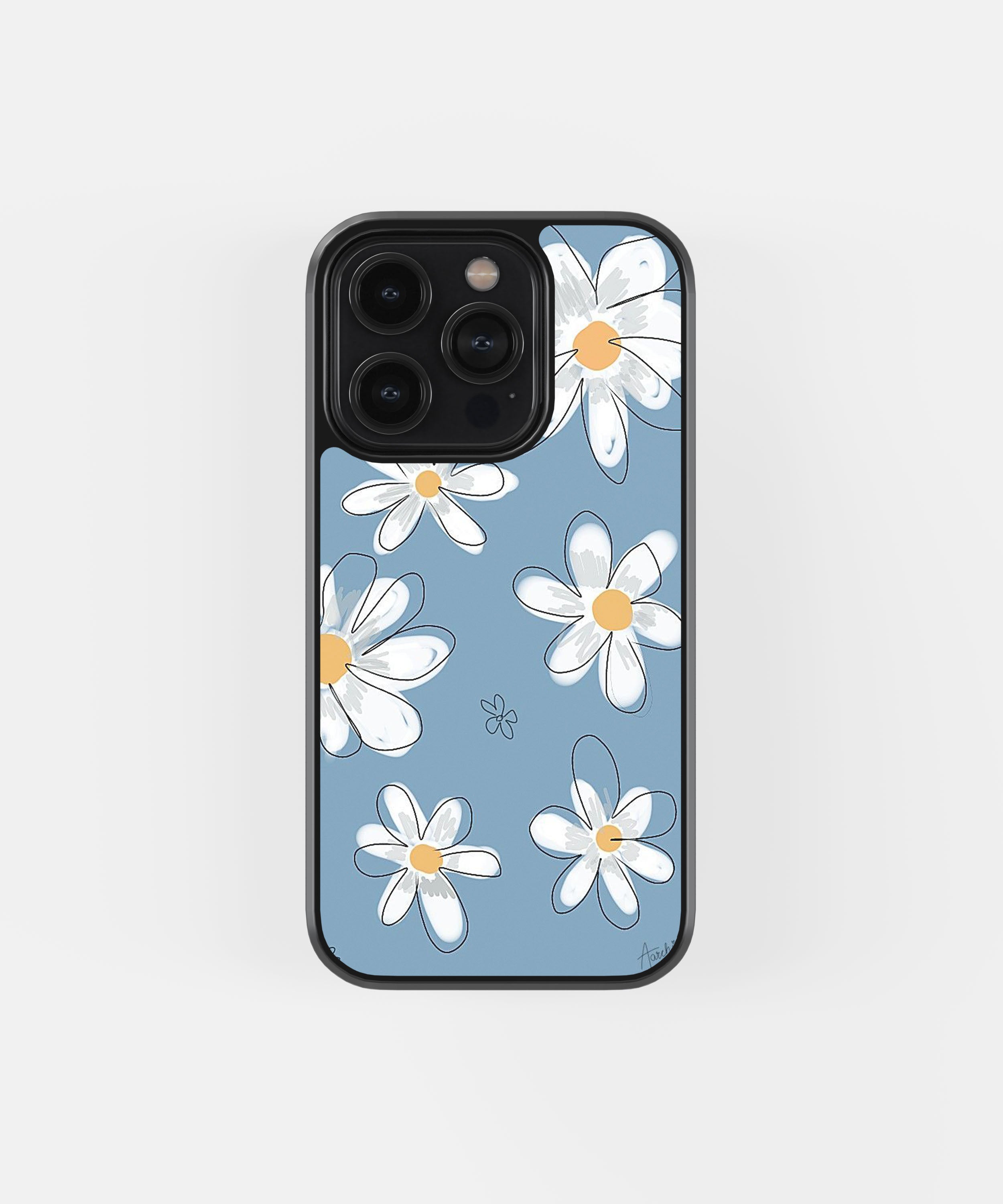 Blue Florial Phone Case.