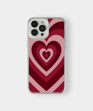 Retro Heart Pattern Phone Case.