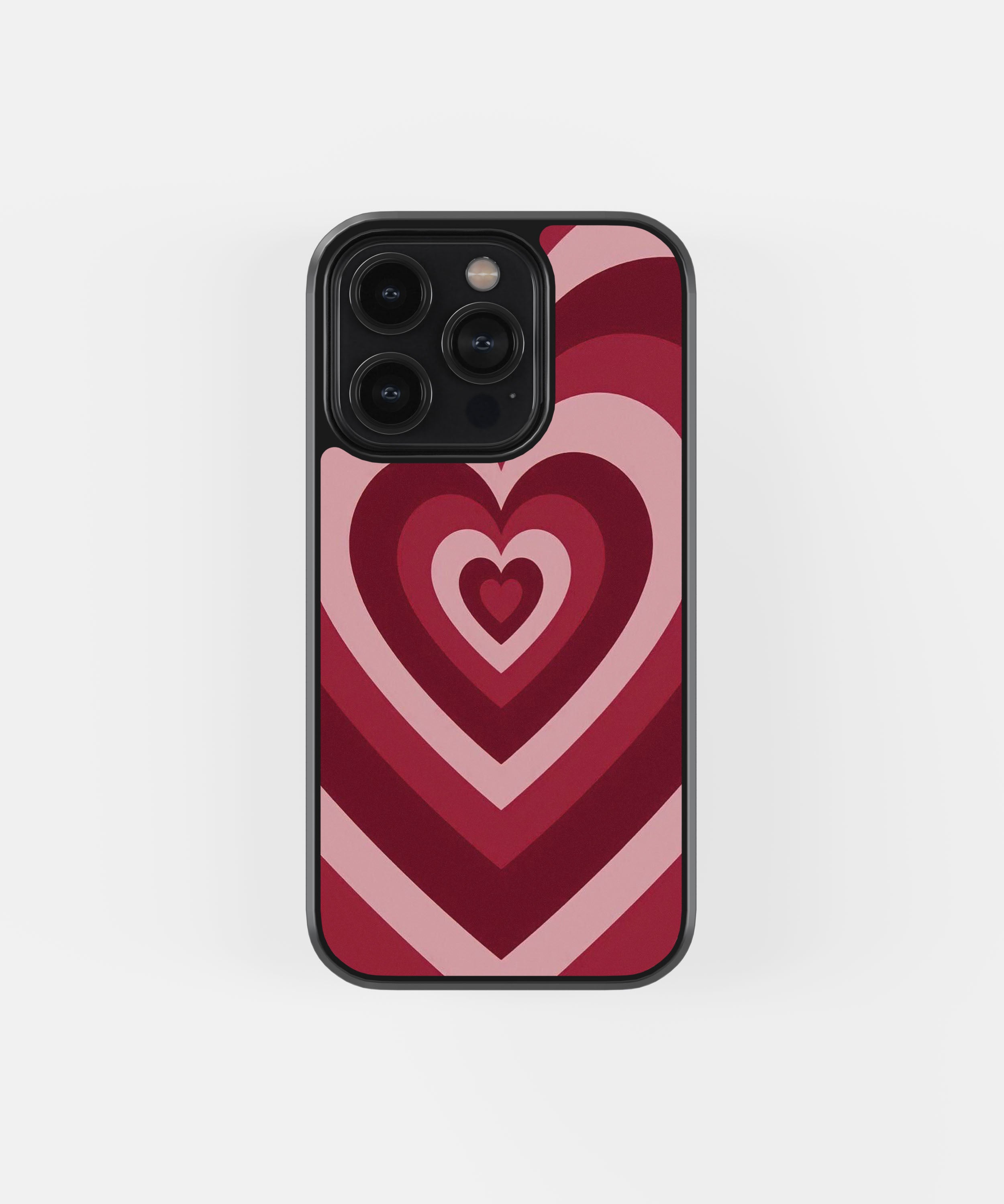 Retro Heart Pattern Phone Case.