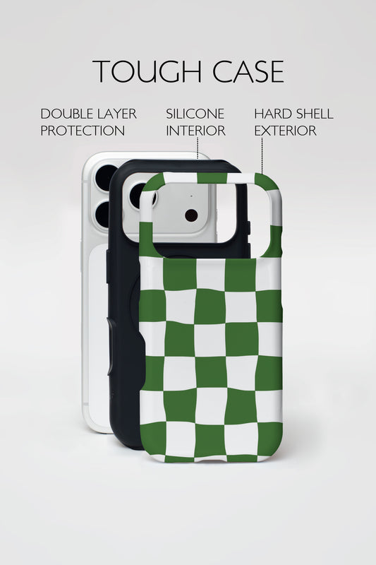 Matcha Checker Armoured Phone Case.
