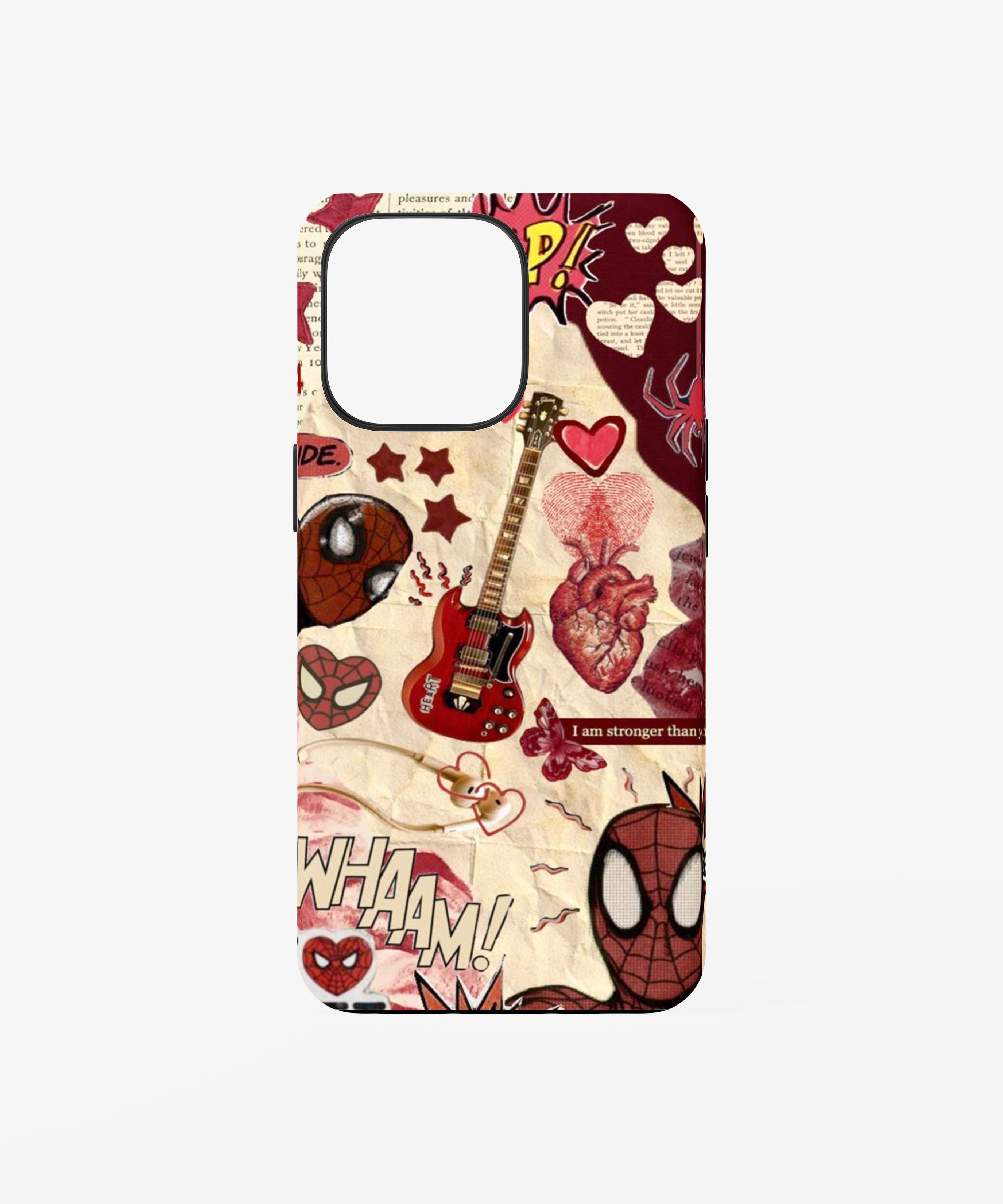 Rock Heart Comic Phone Case.