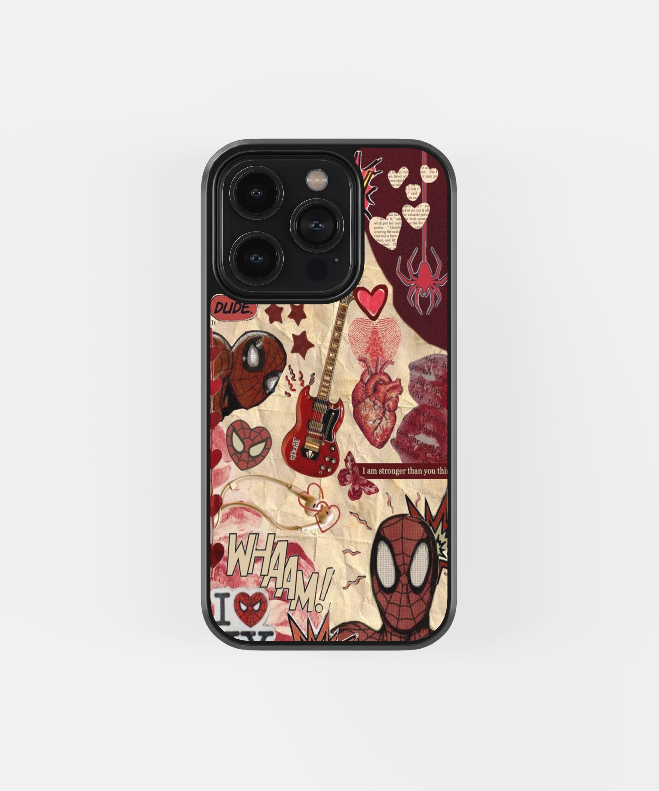 Rock Heart Comic Phone Case.