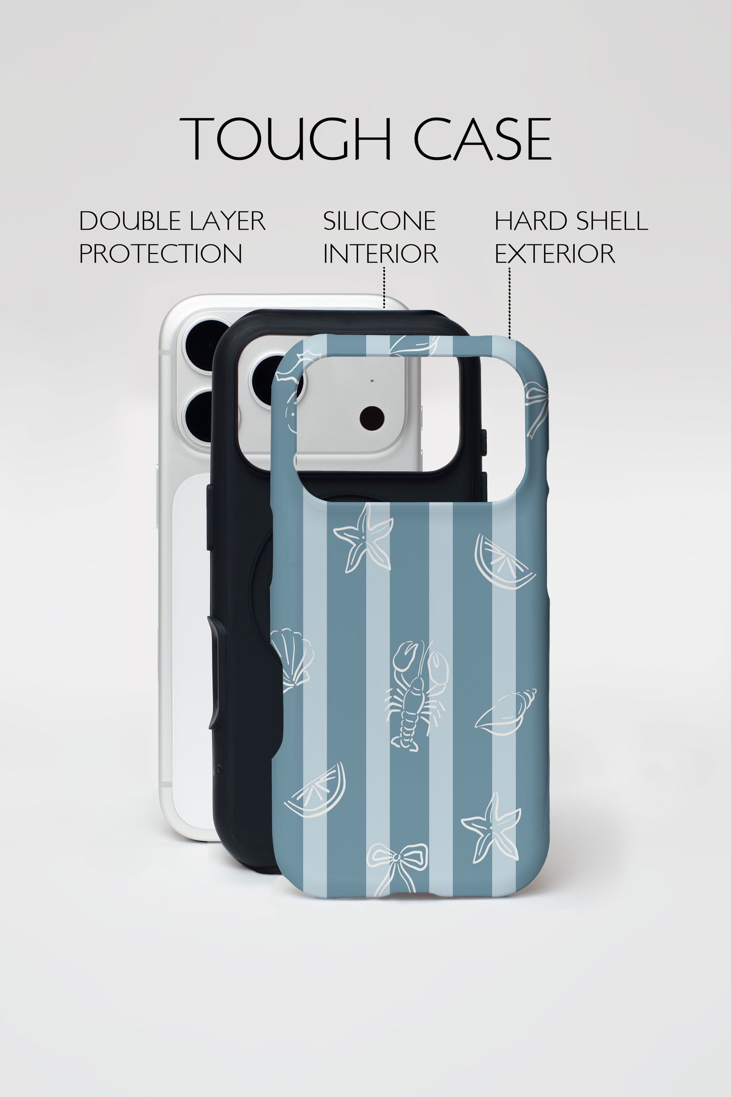 Ocean Stripe Armoured Phone Case.