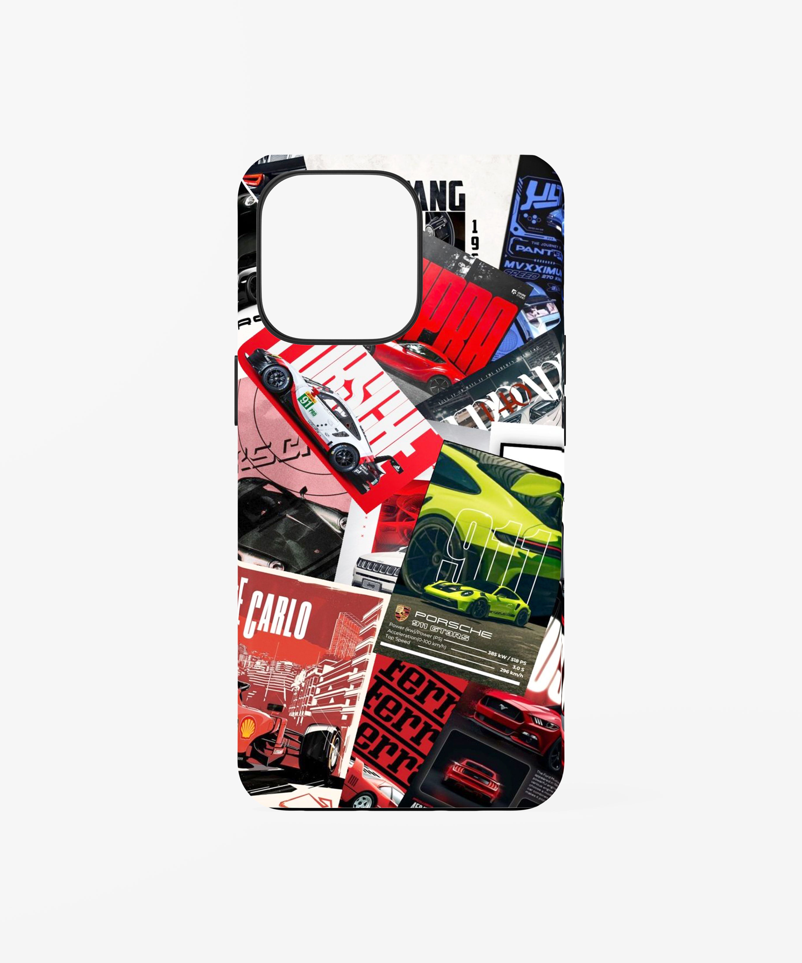 Supercar Collage Phone Case.