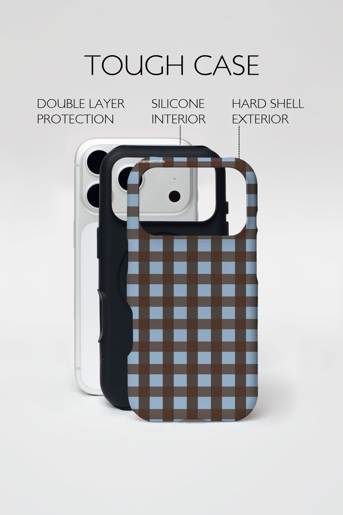 Cocoa Check Armoured Phone Case.