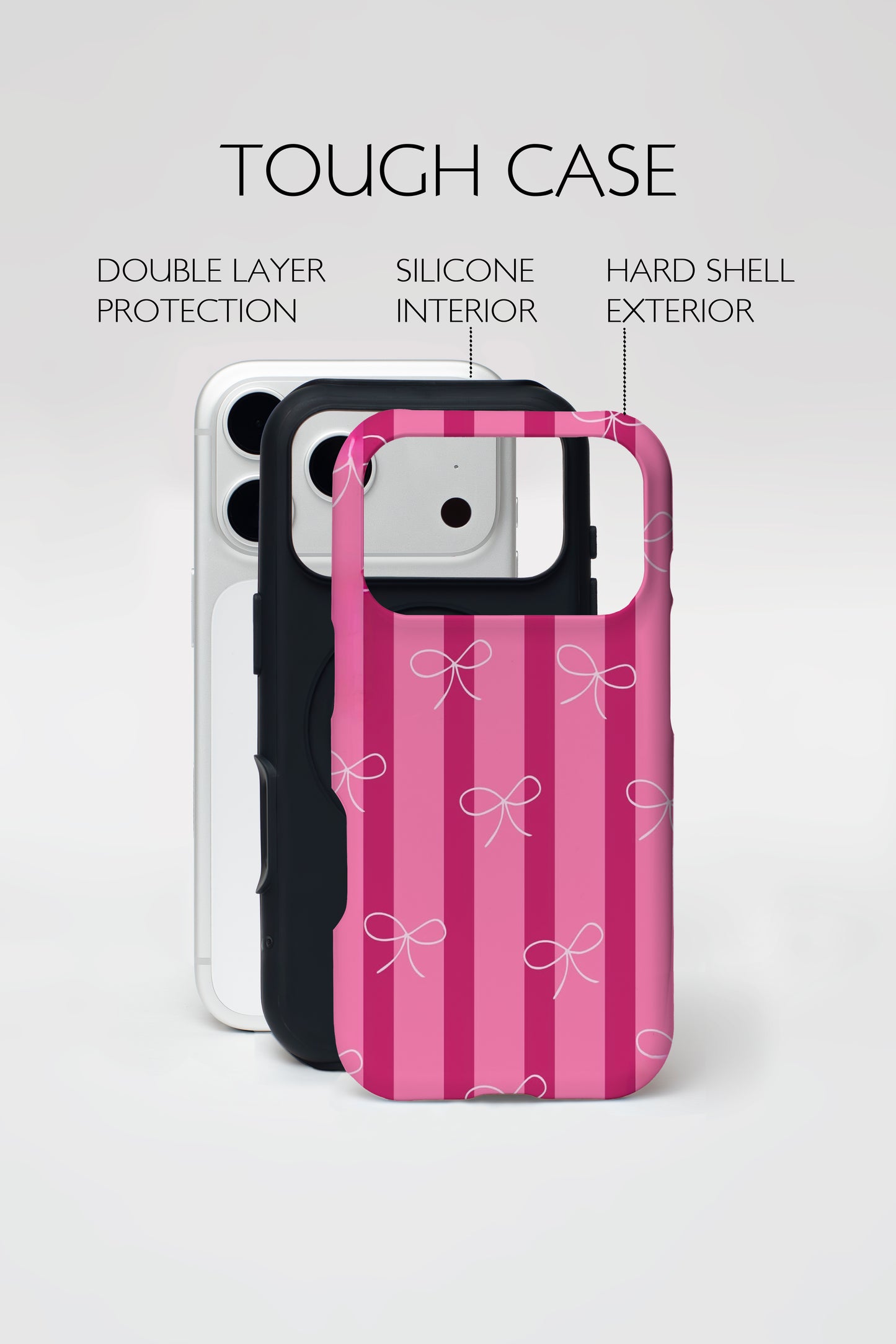 Pink Ribbon Armoured Phone Case.