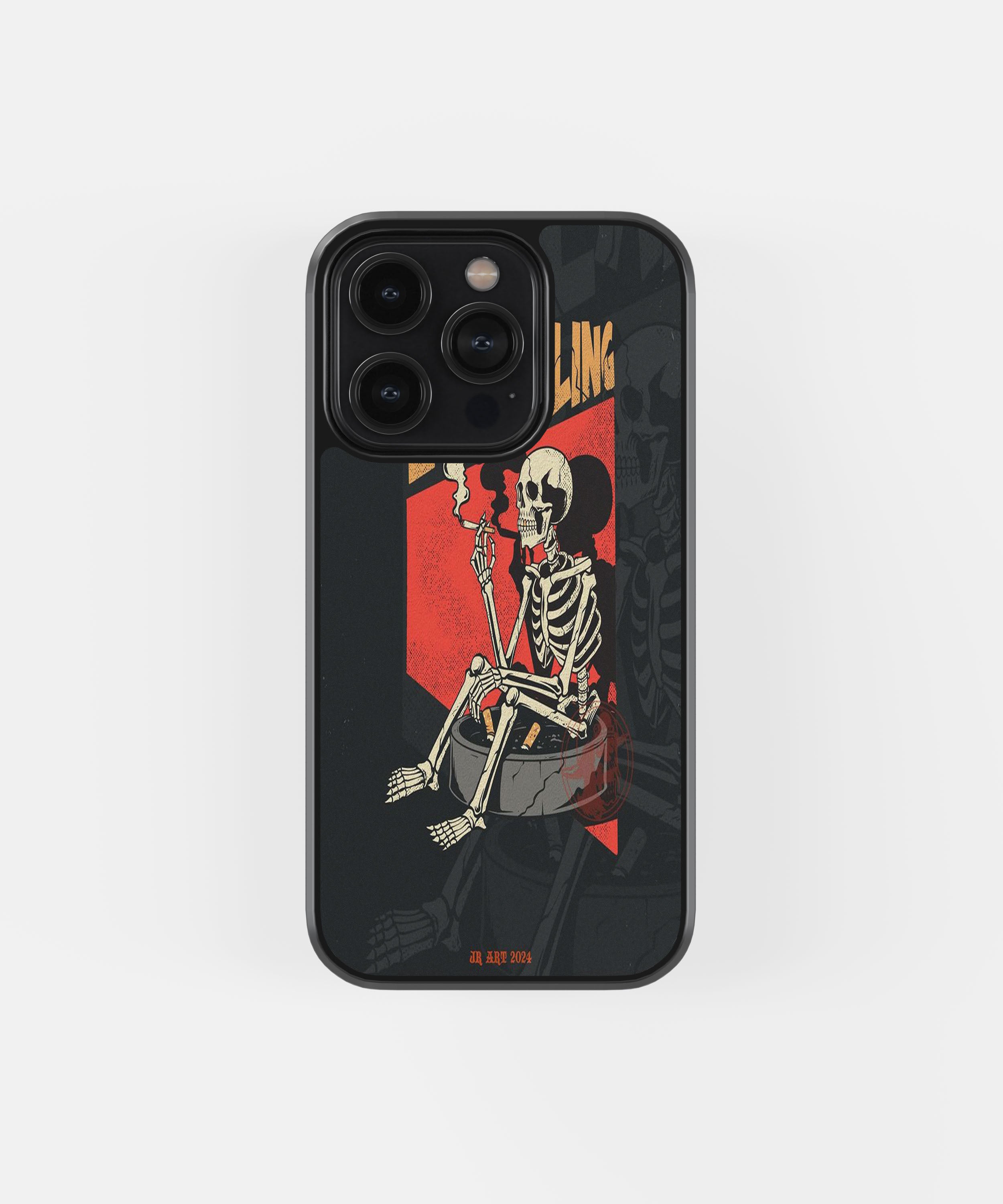 Smoking Skeleton Phone Case