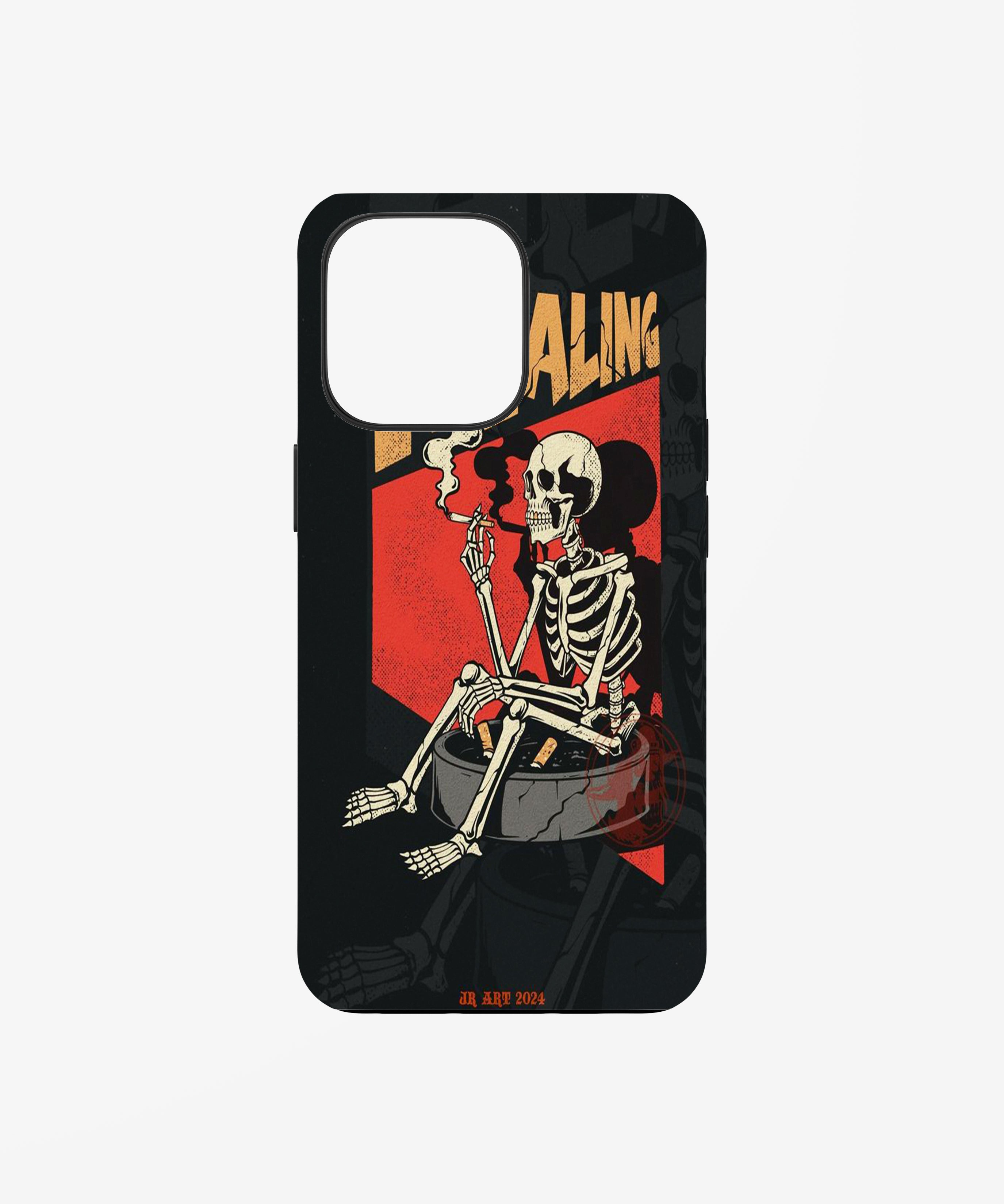 Smoking Skeleton Phone Case