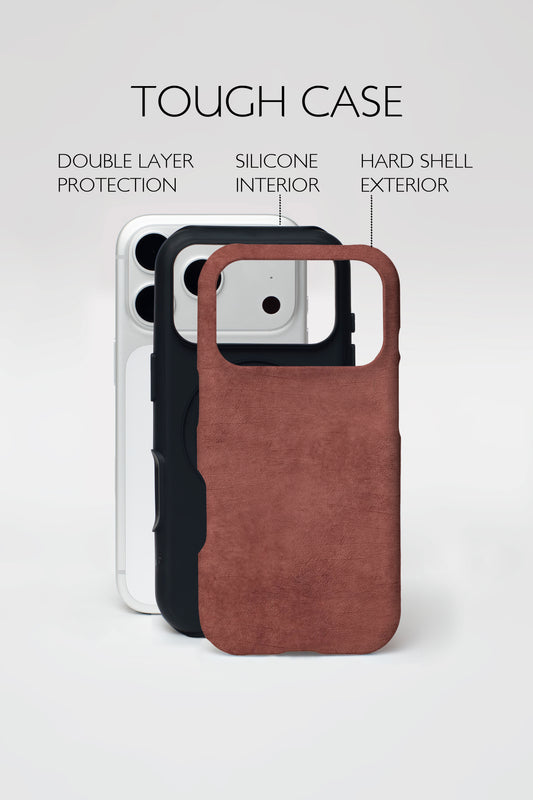 Vintage Leather Armoured Phone Case.