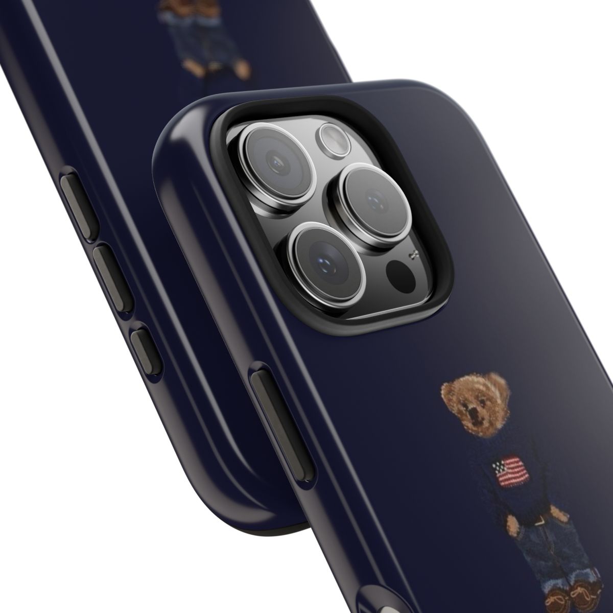Minimal Teddy Preppy Core Phone Case.