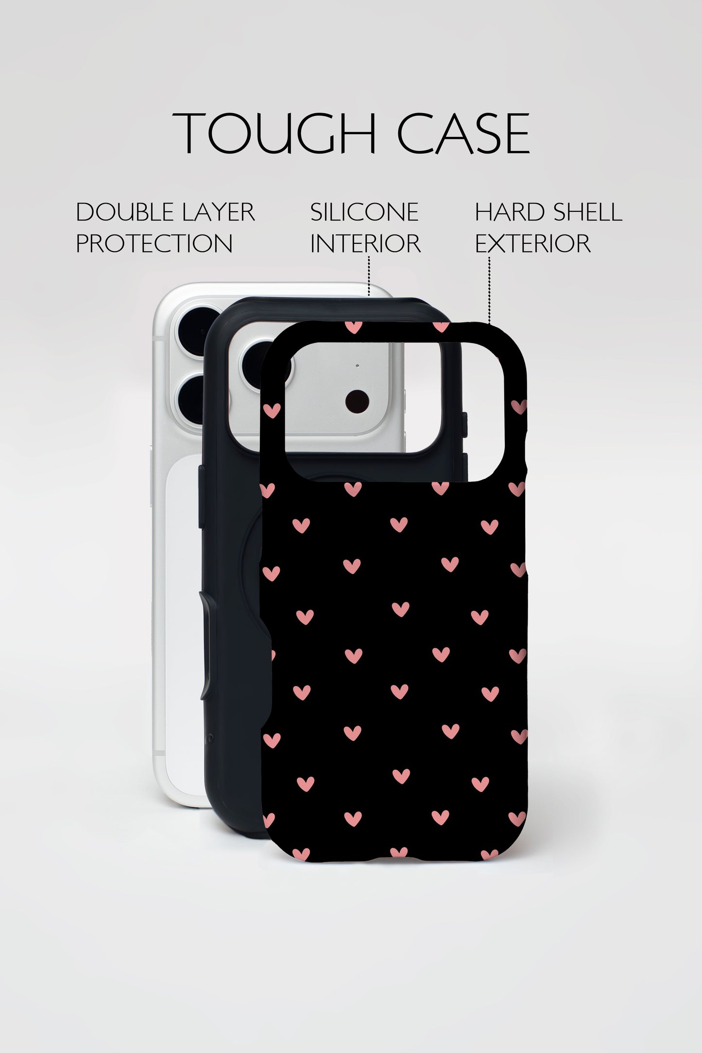 Midnight Hearts Armoured Phone Case.