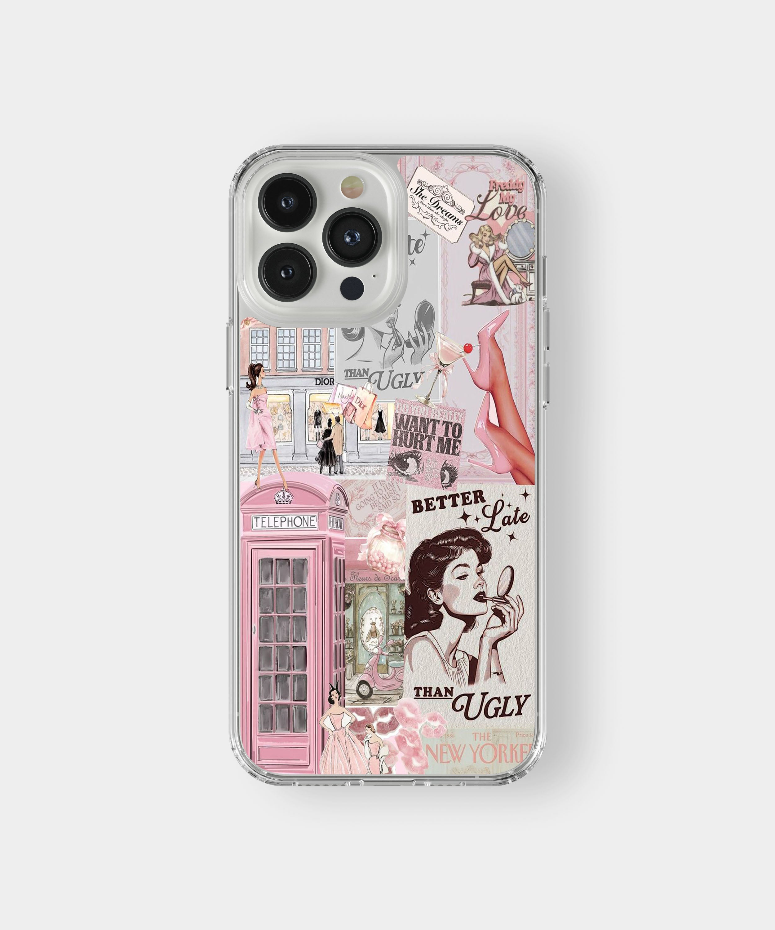 Pink Vintage Fashion Phone Case