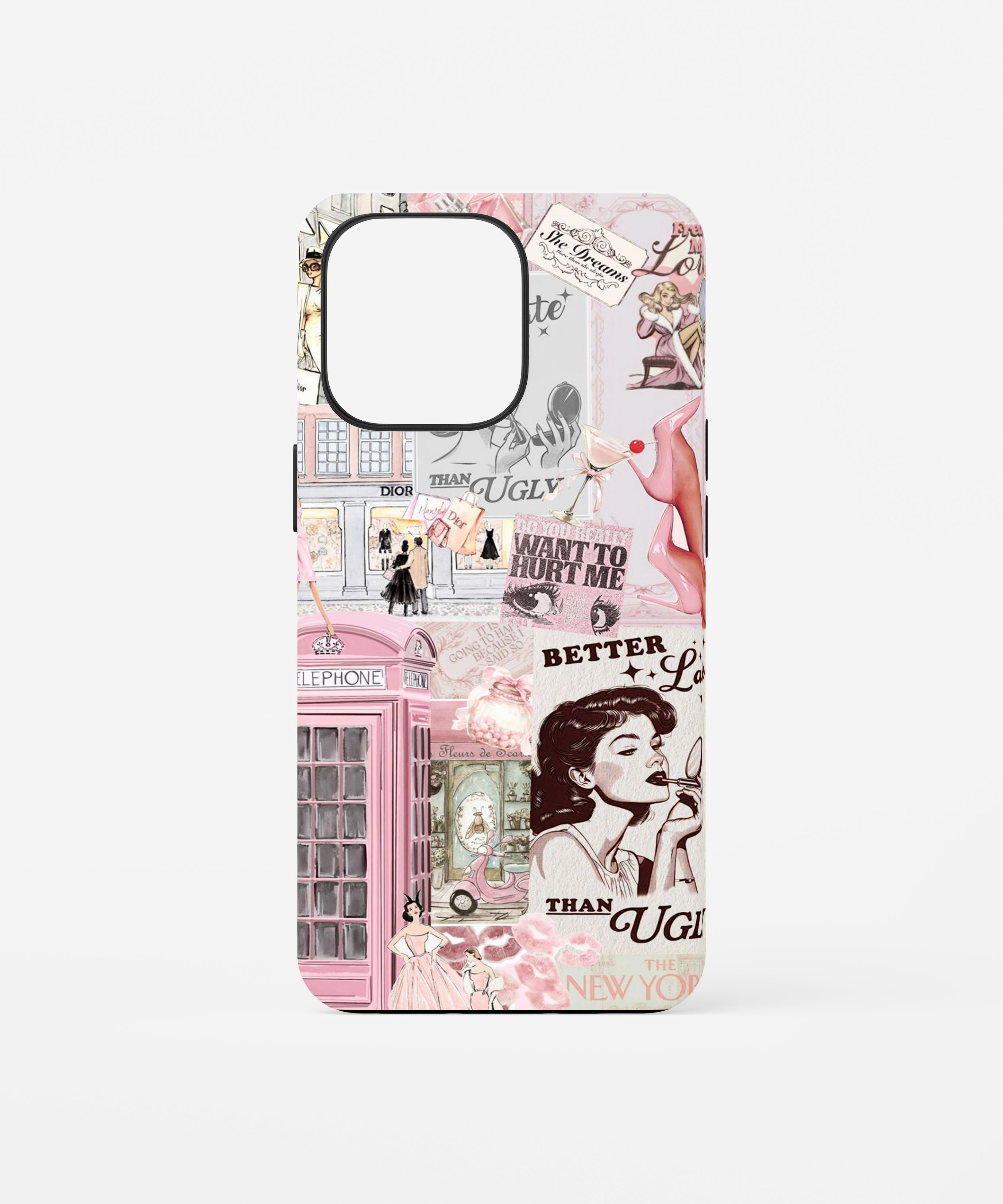 Pink Vintage Fashion Phone Case