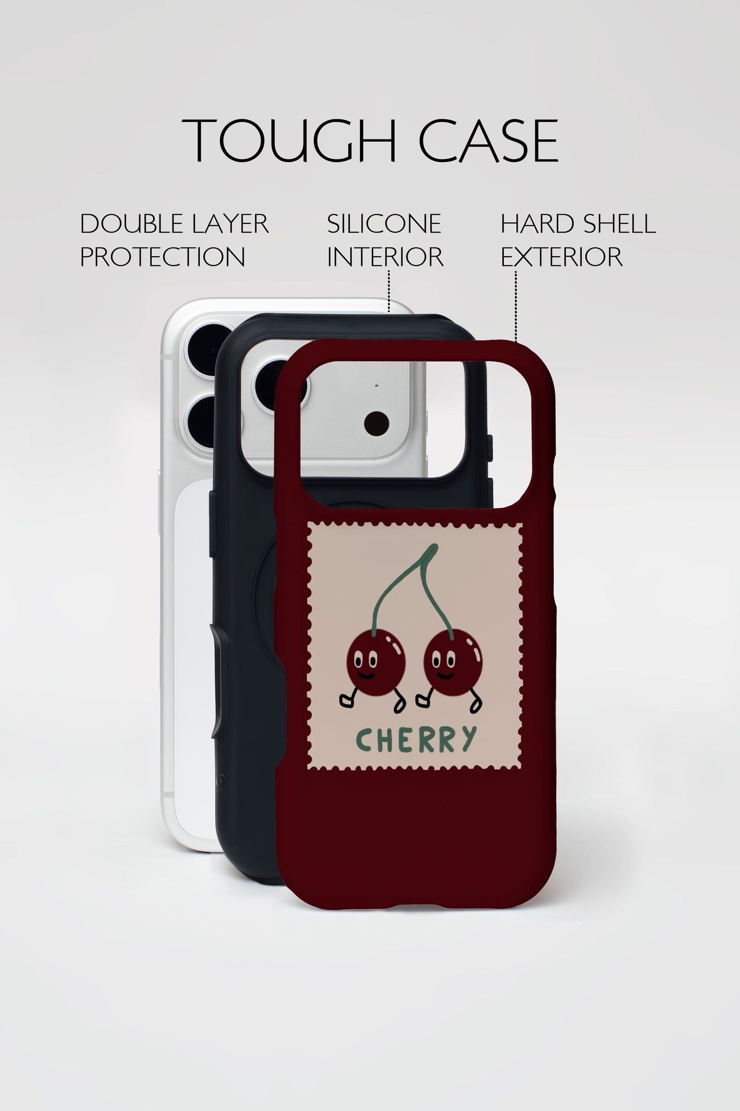 Cherry Stamp Armoured Phone Case ~ 2