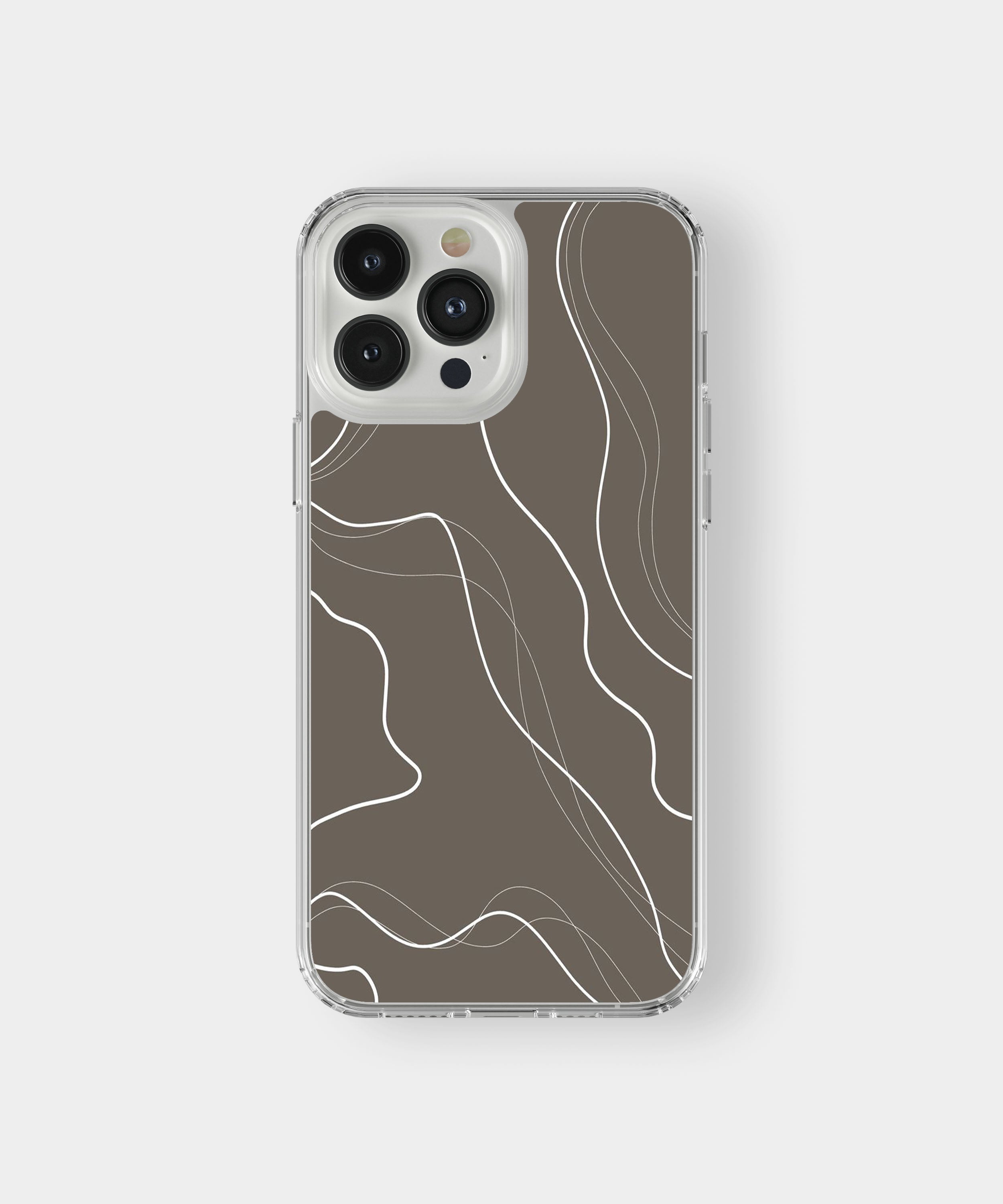Brown Wavy Phone Case.