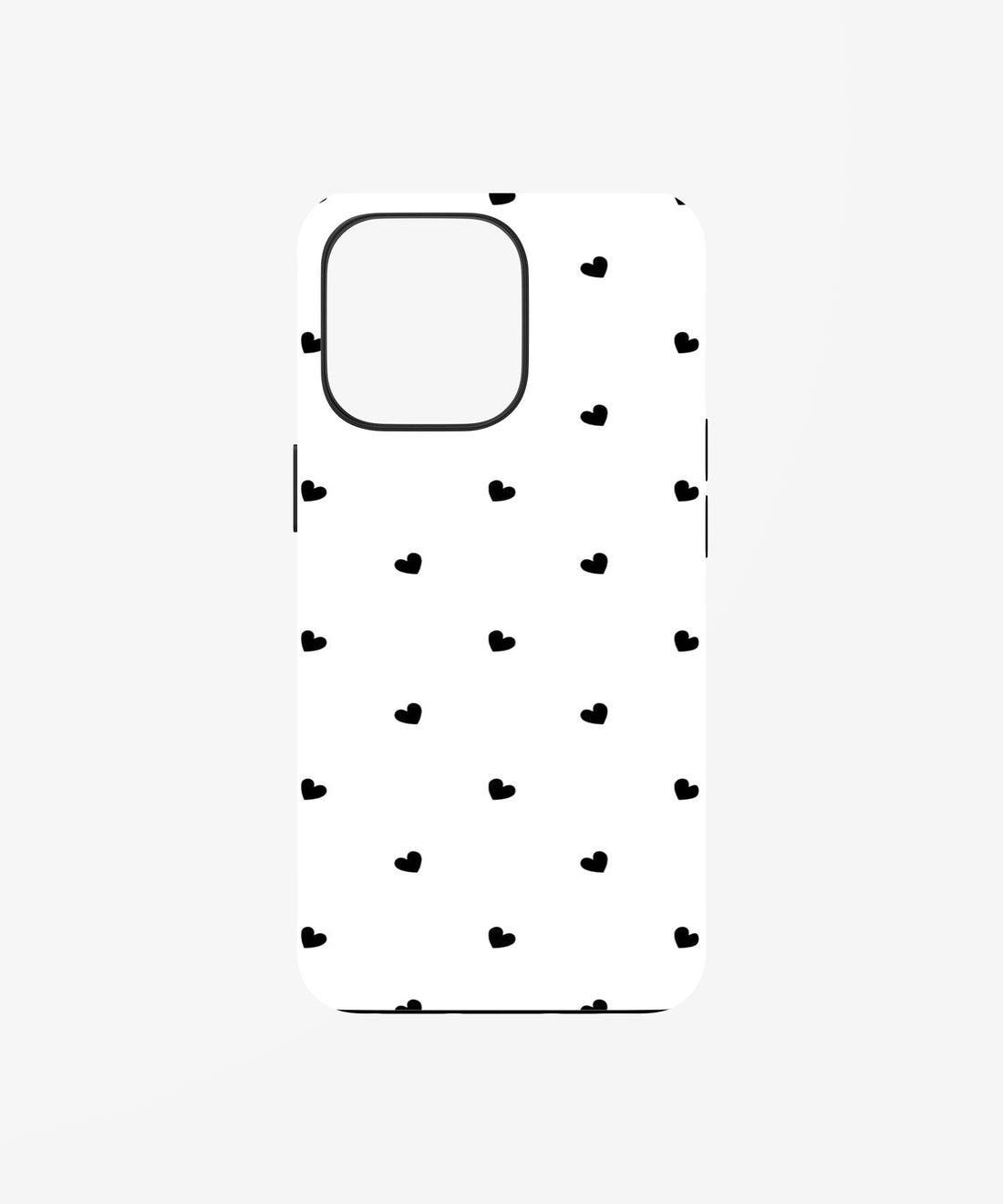 White Heart Pattern Phone Case