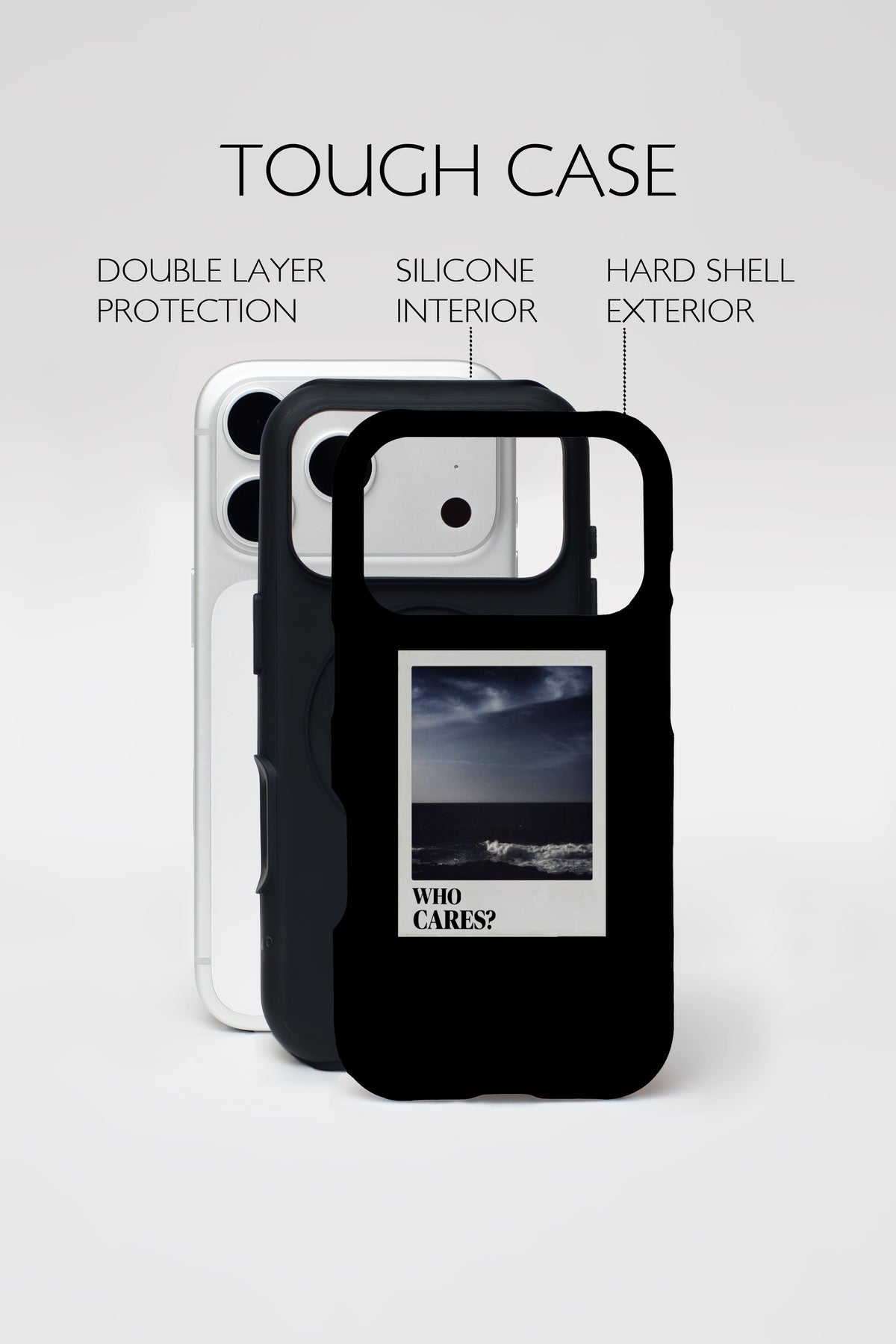Who Cares Polaroid Armoured Phone Case.