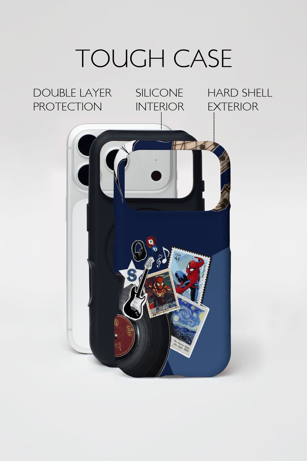 Vintage Music Collage Armoured Phone Case.