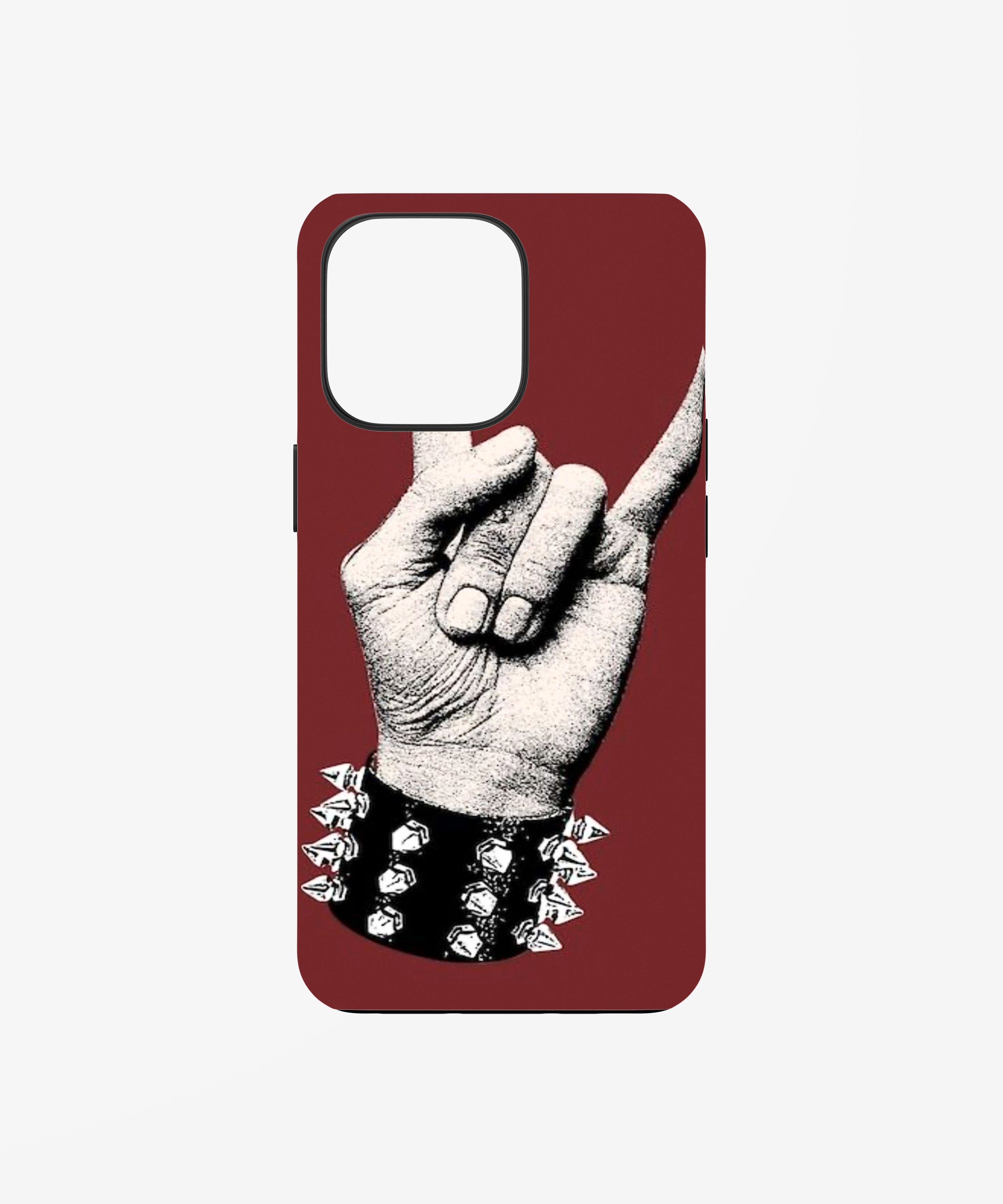 Punk Rock Hand Gesture Phone Case.