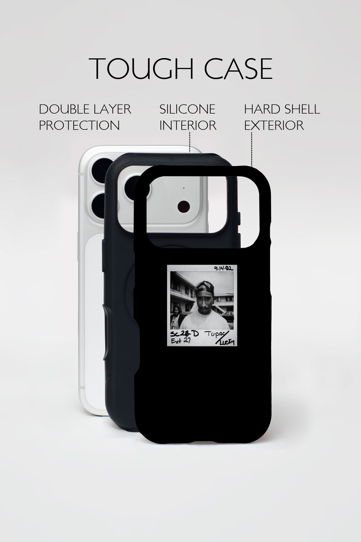 Tupac Mugshot Armoured Phone Case.