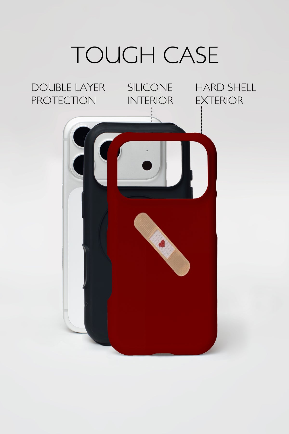 Heart Bandage Armoured Phone Case.