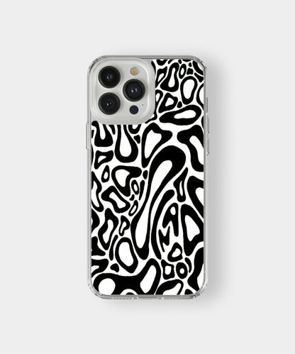 Black & White Abstract Pattern Phone Case.