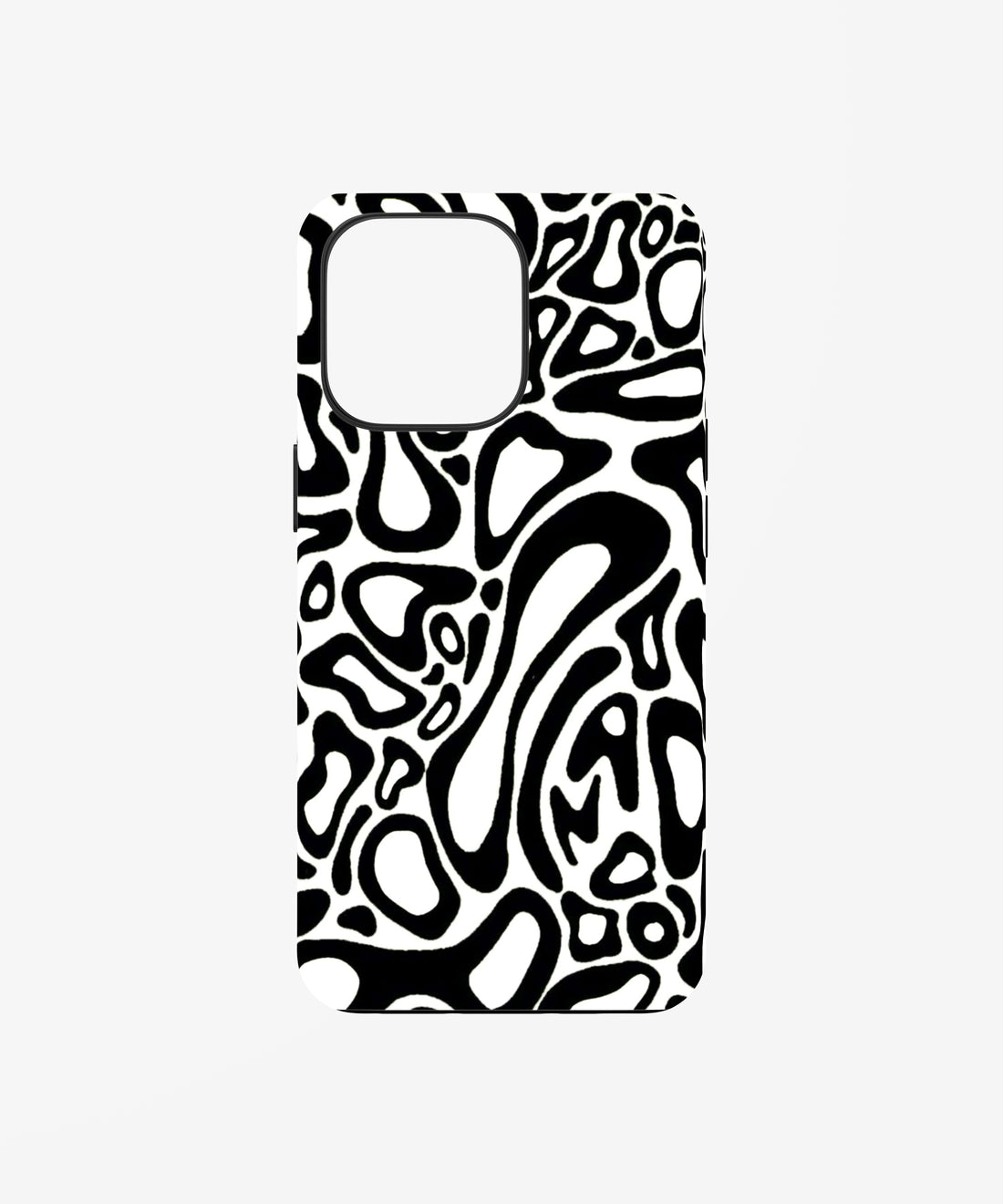 Black & White Abstract Pattern Phone Case.