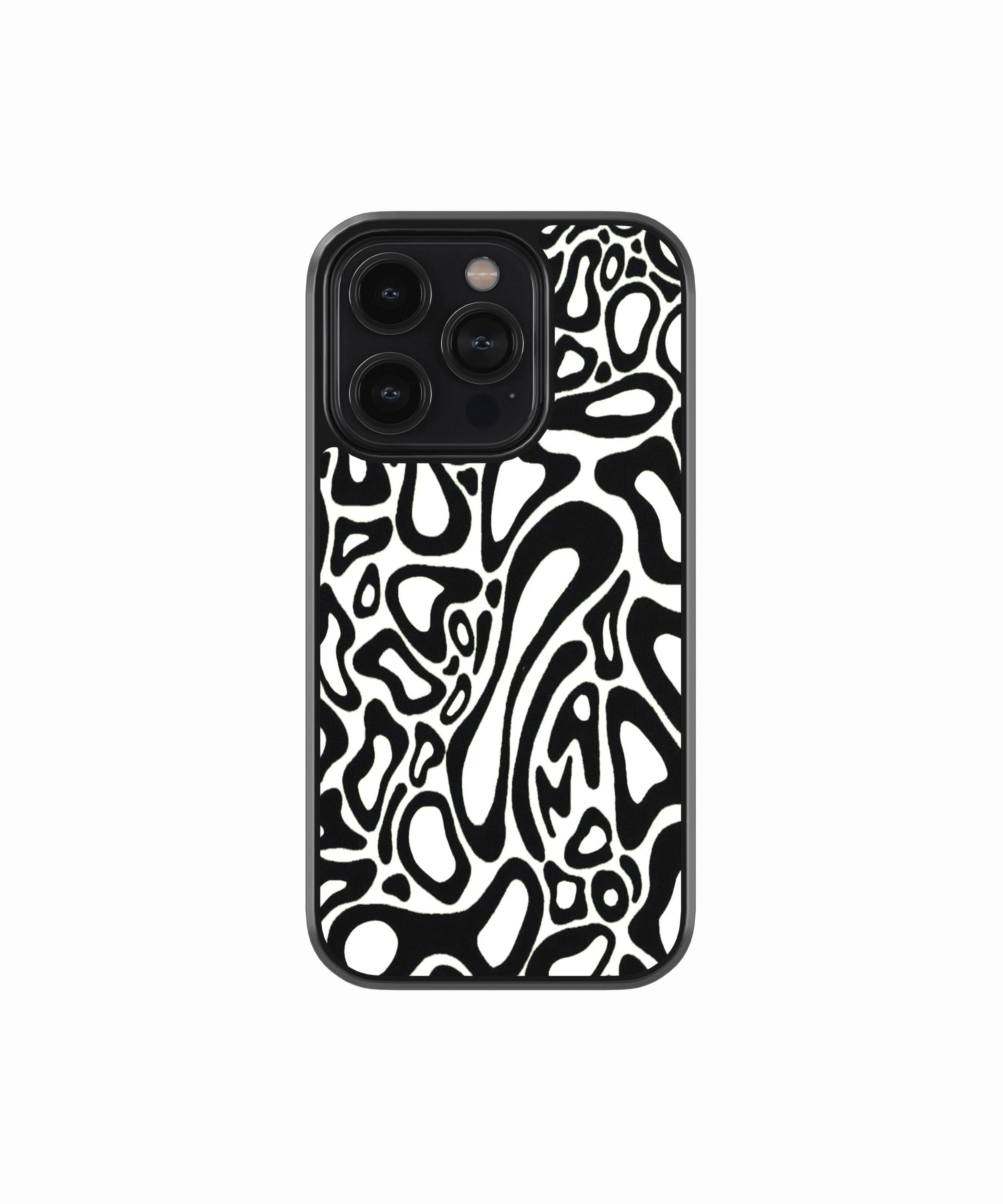 Black & White Abstract Pattern Phone Case.