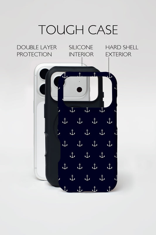 Navy Anchor Armoured Phone Case