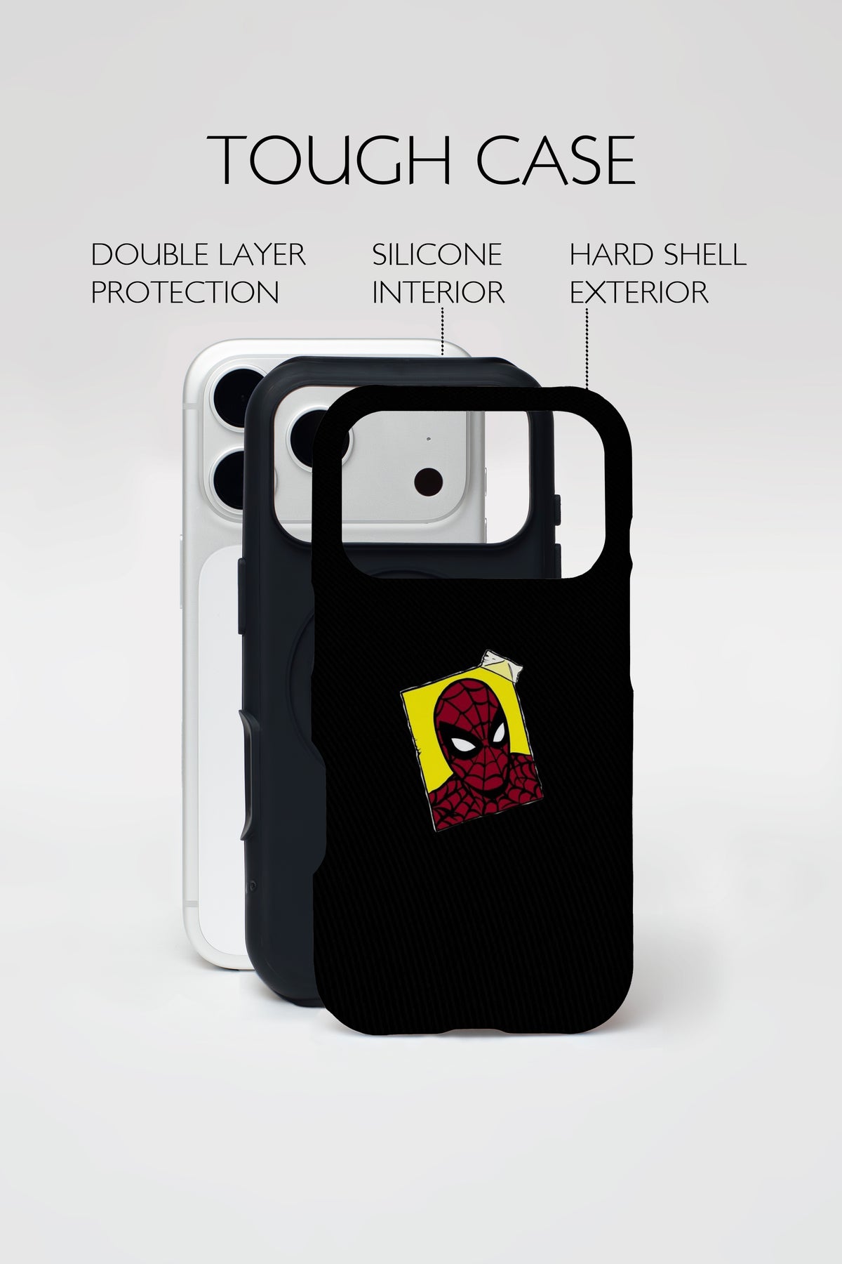 Spider-Man Black Armoured Phone Case.
