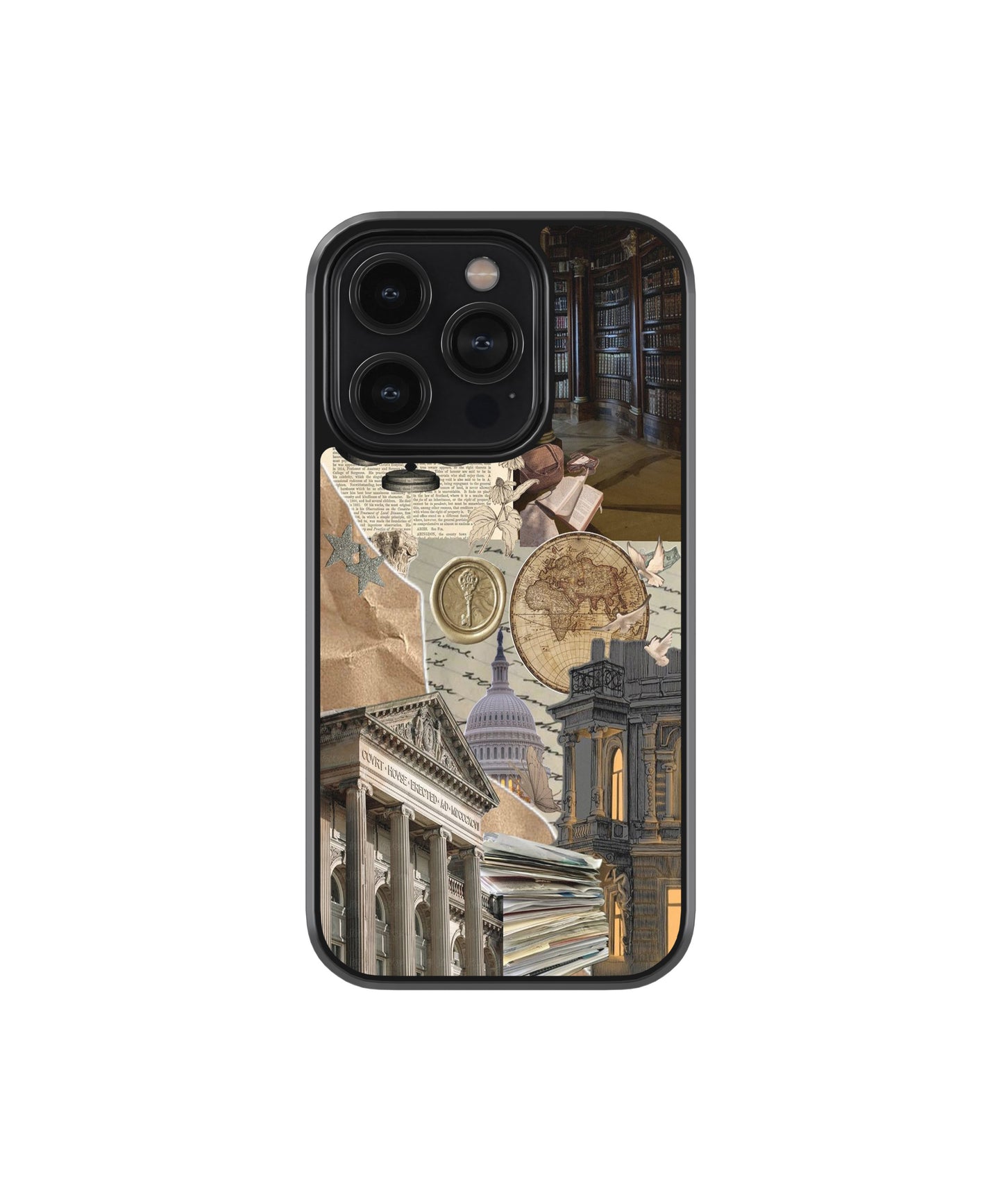 Dark Academia Collage Phone Case